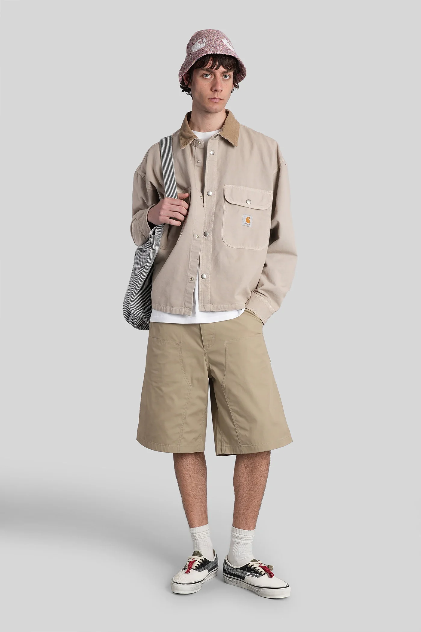 Prescott shirt jac Casual jacket in beige denim - Image 2