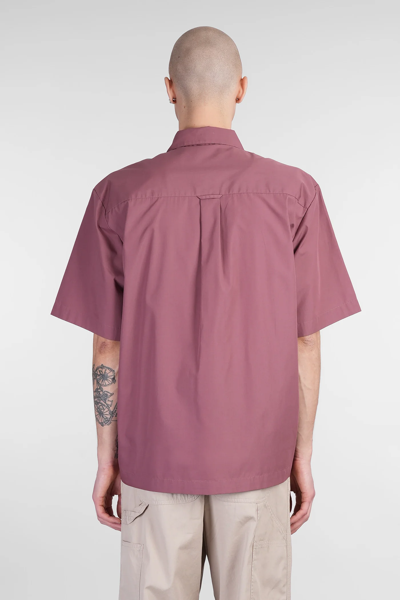 S-S Craft Shirt Shirt in bordeaux polyester - Image 3