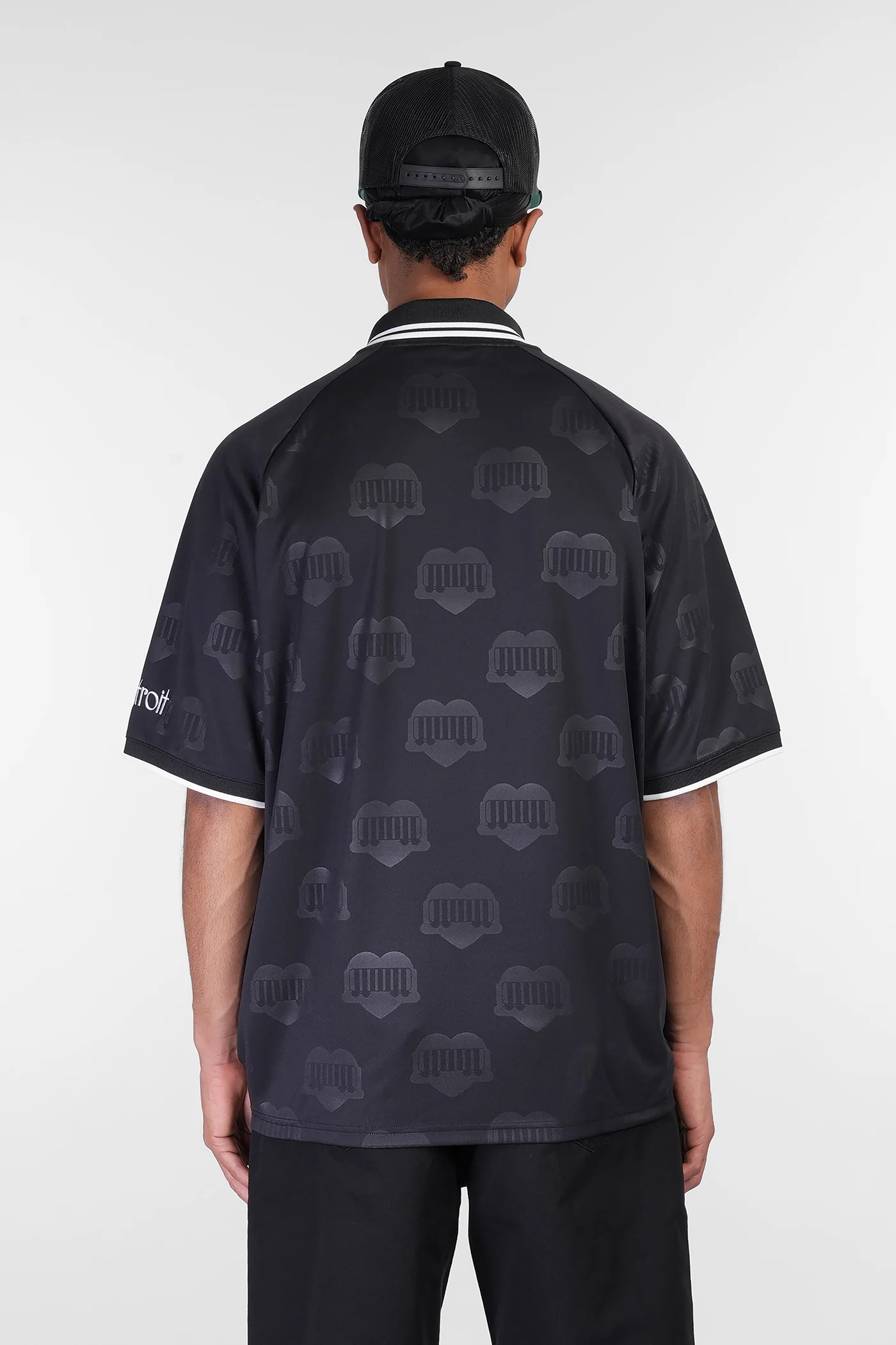 S-S Hartt s Footbal Polo in black polyester - Image 3
