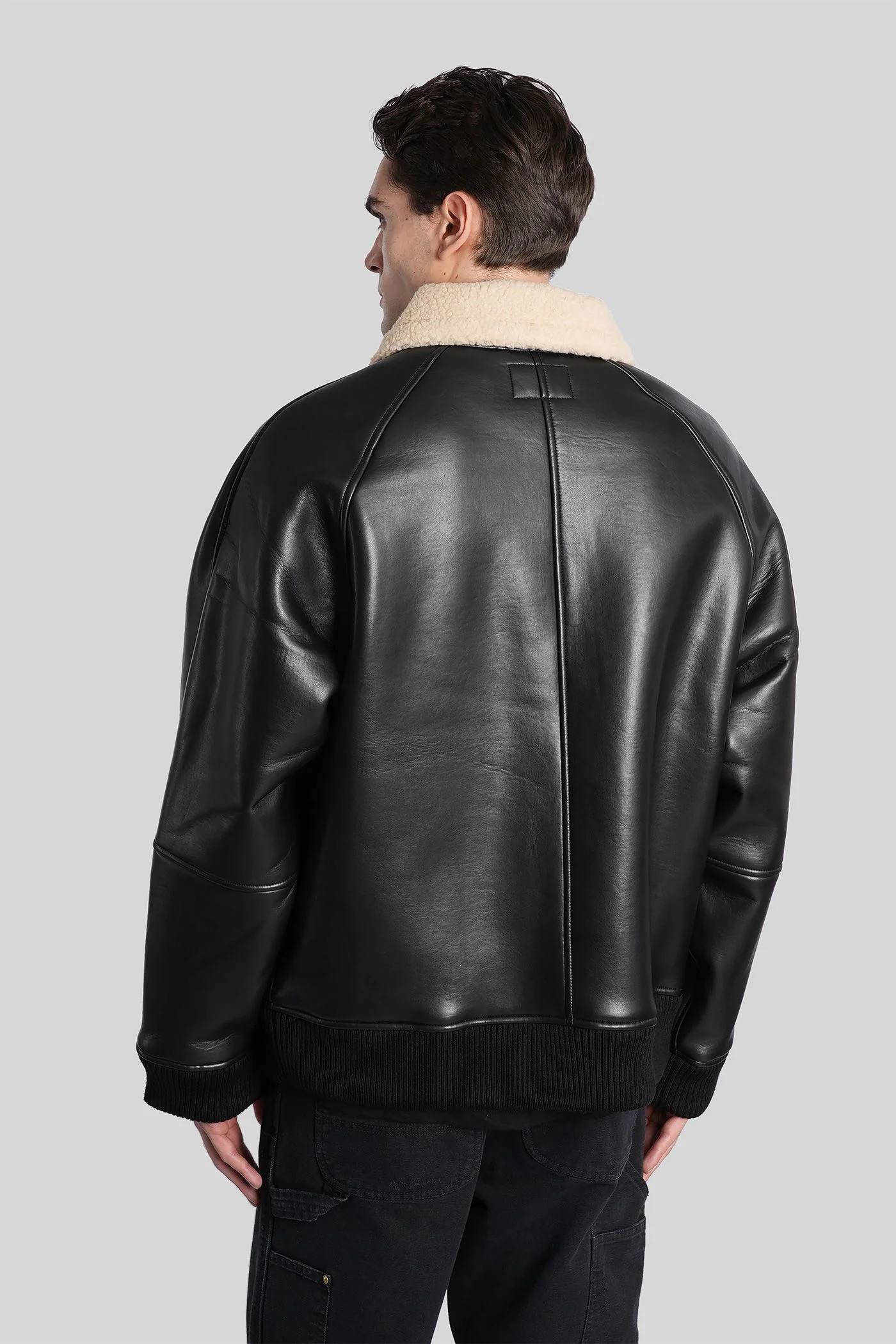 Shepton jacket Casual jacket in black faux leather - Image 3