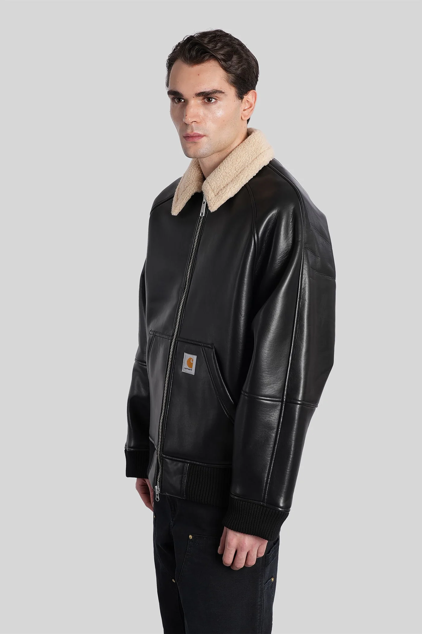 Shepton jacket Casual jacket in black faux leather - Image 4