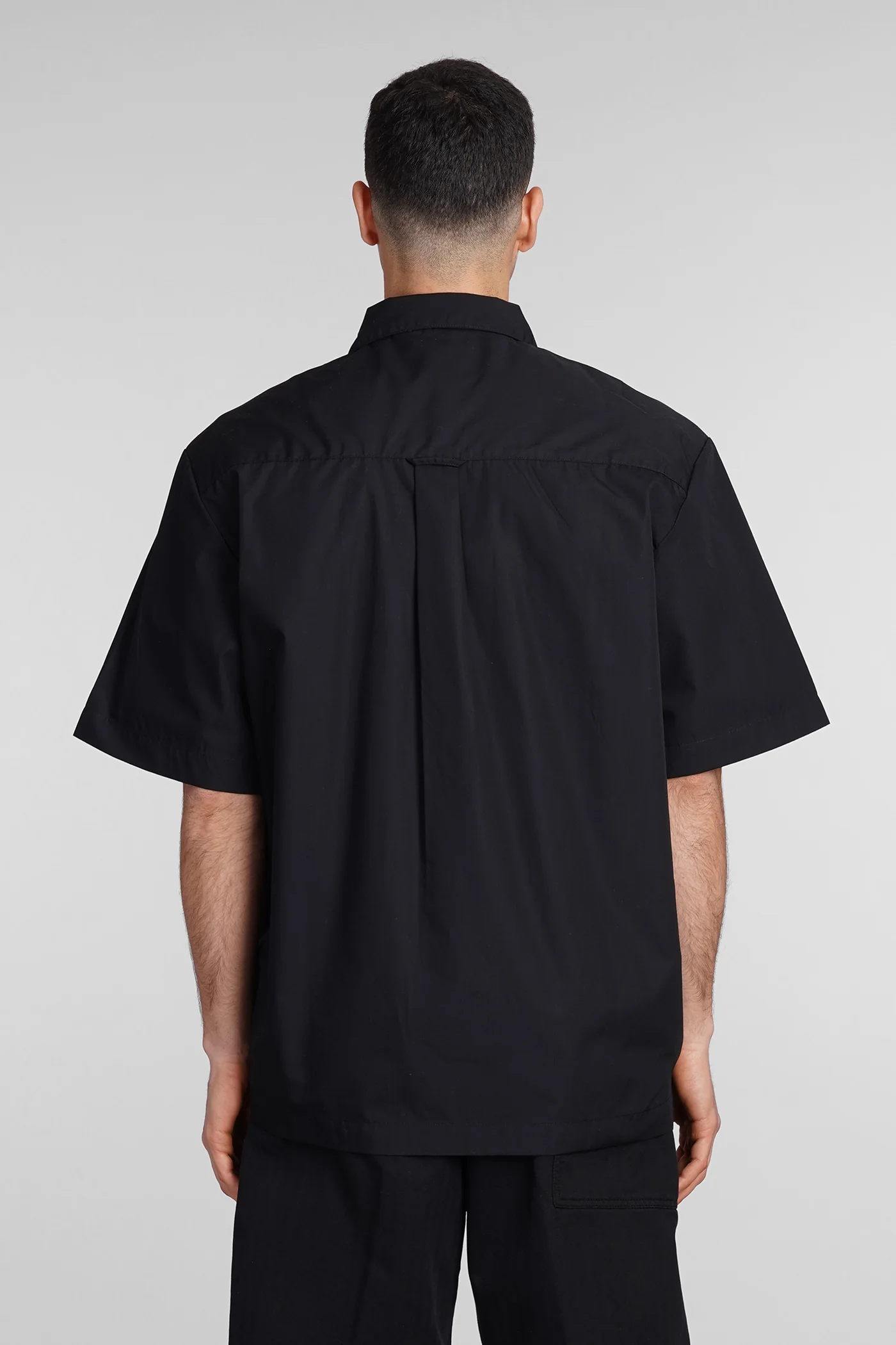 Shirt in black cotton - Image 3