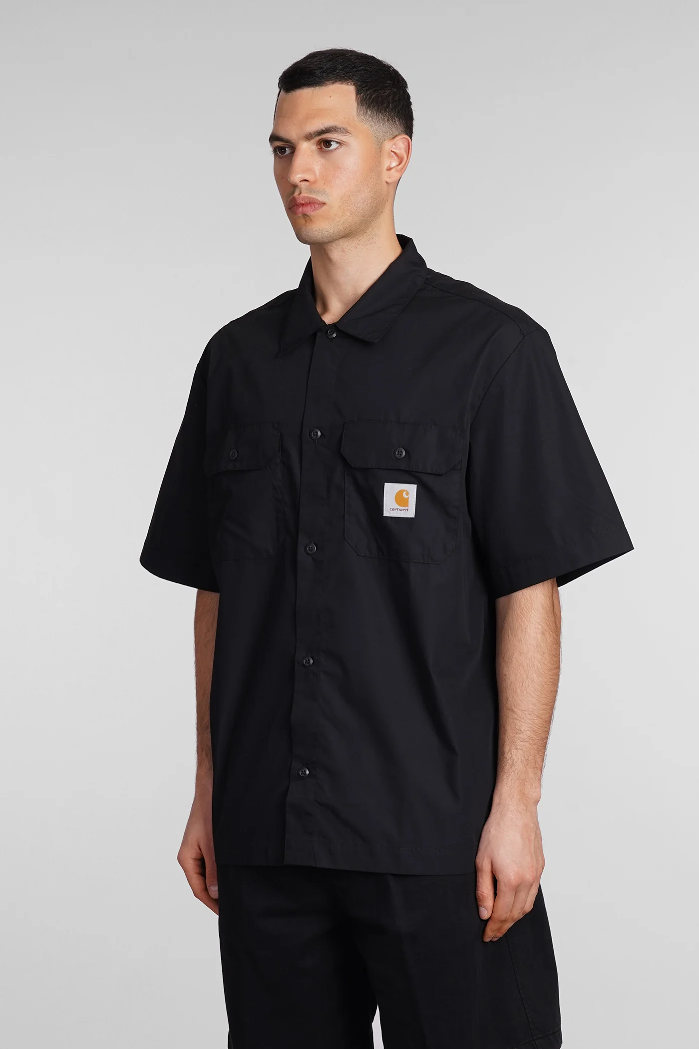 Shirt in black cotton - Image 4