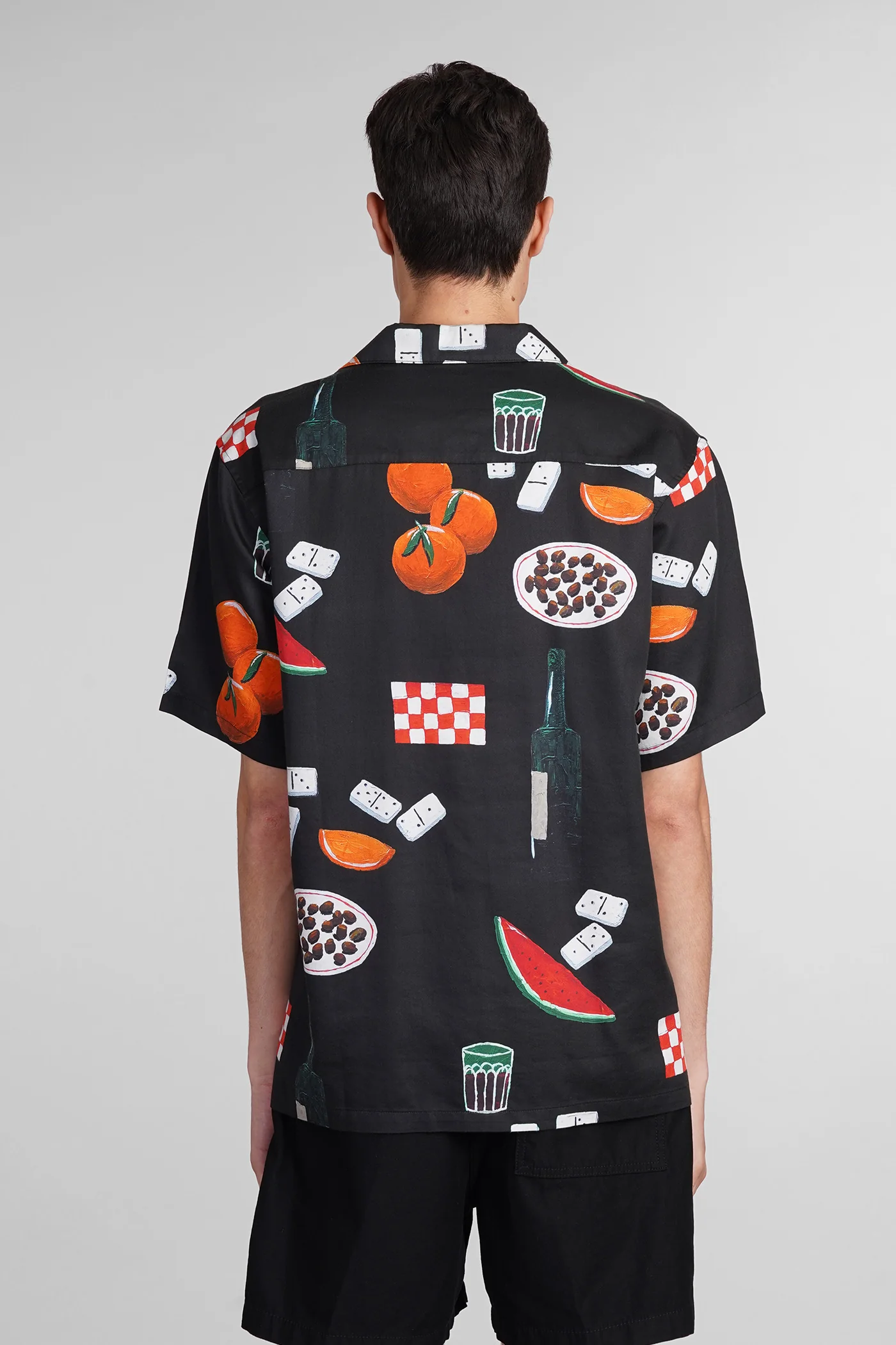 Shirt in black cotton - Image 3