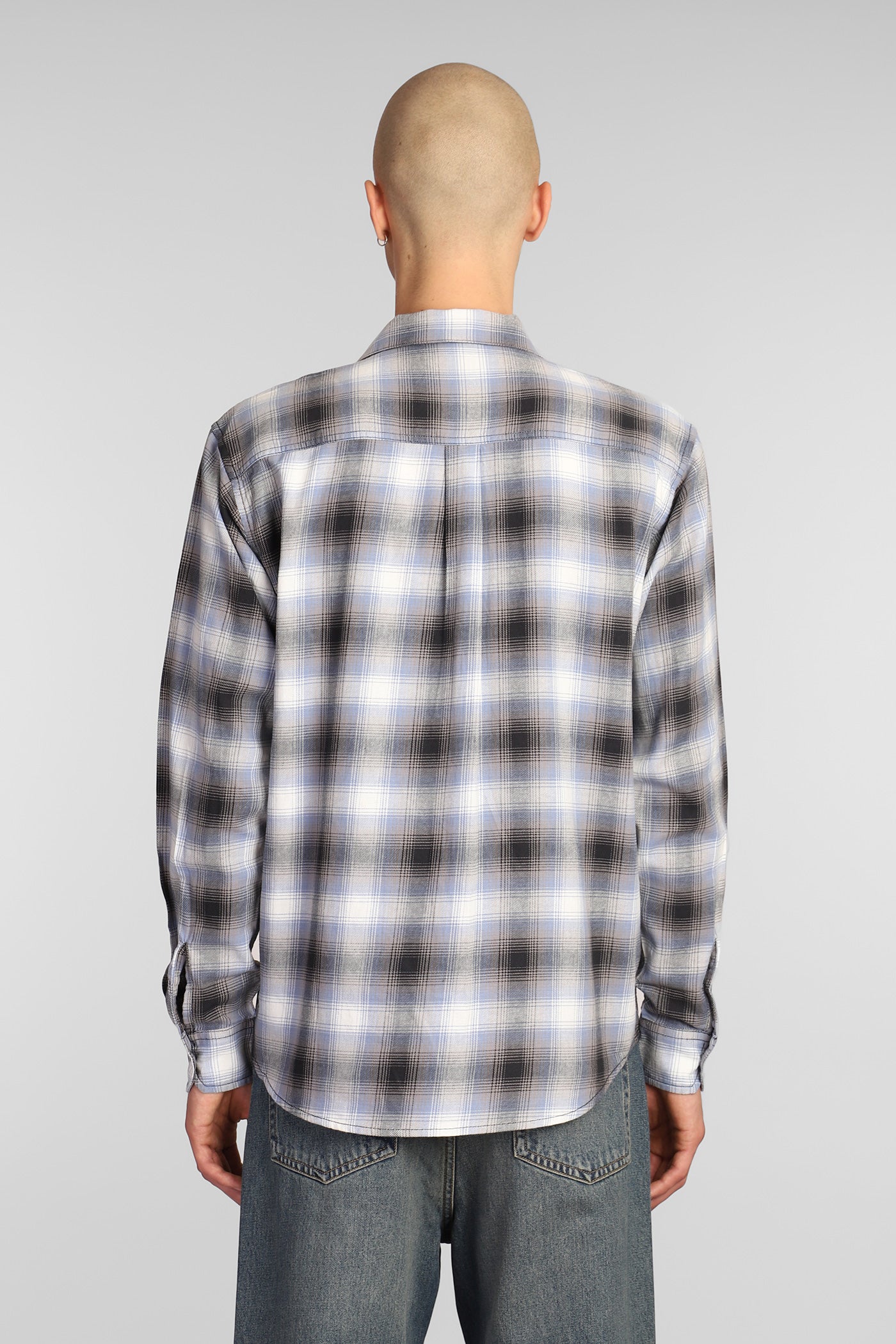Shirt in blue cotton - Image 3
