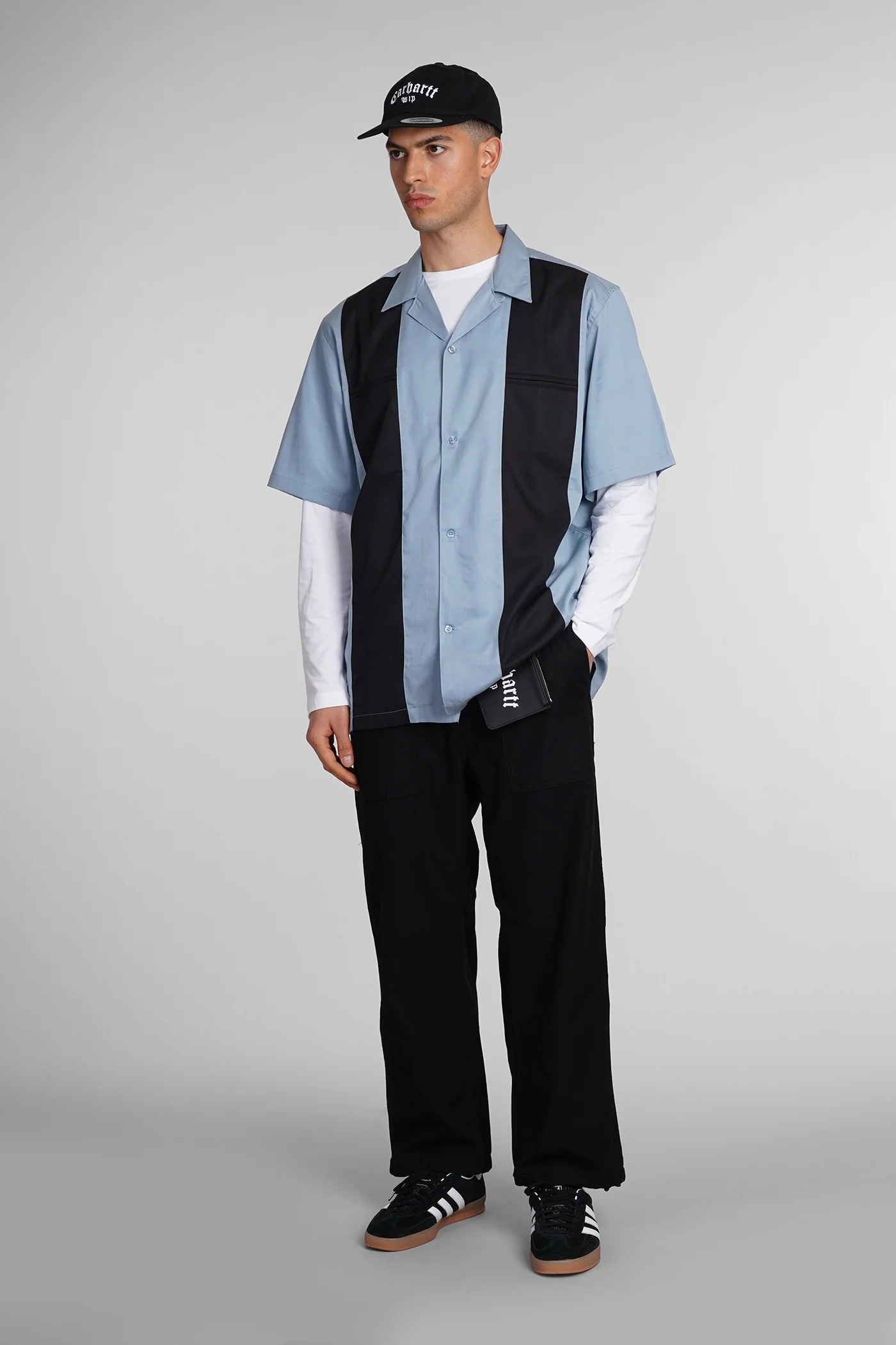 Shirt in blue cotton - Image 2