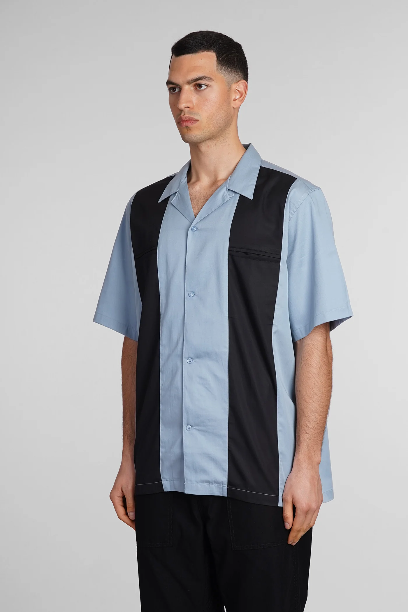Shirt in blue cotton - Image 4