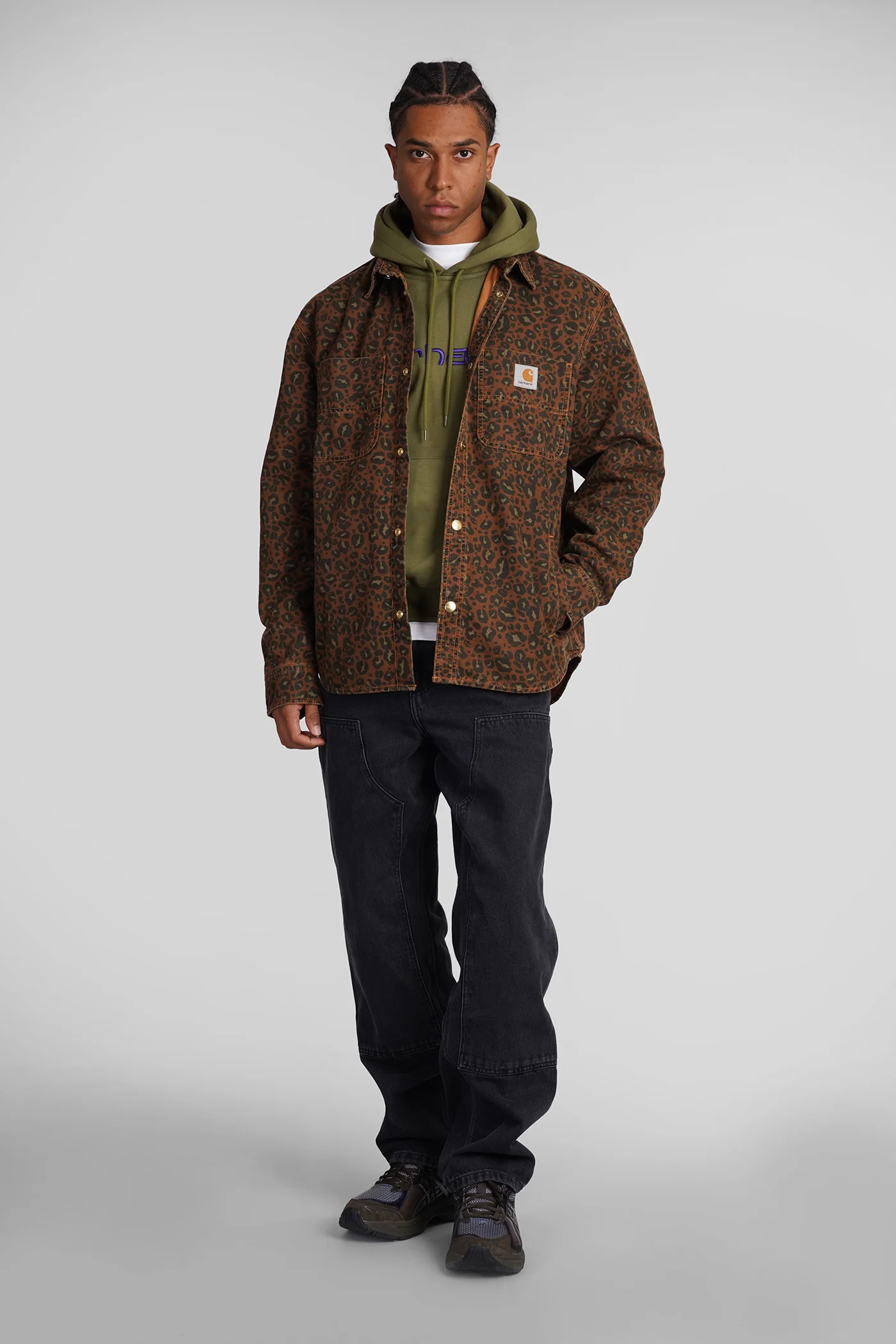 Shirt in brown cotton - Image 2