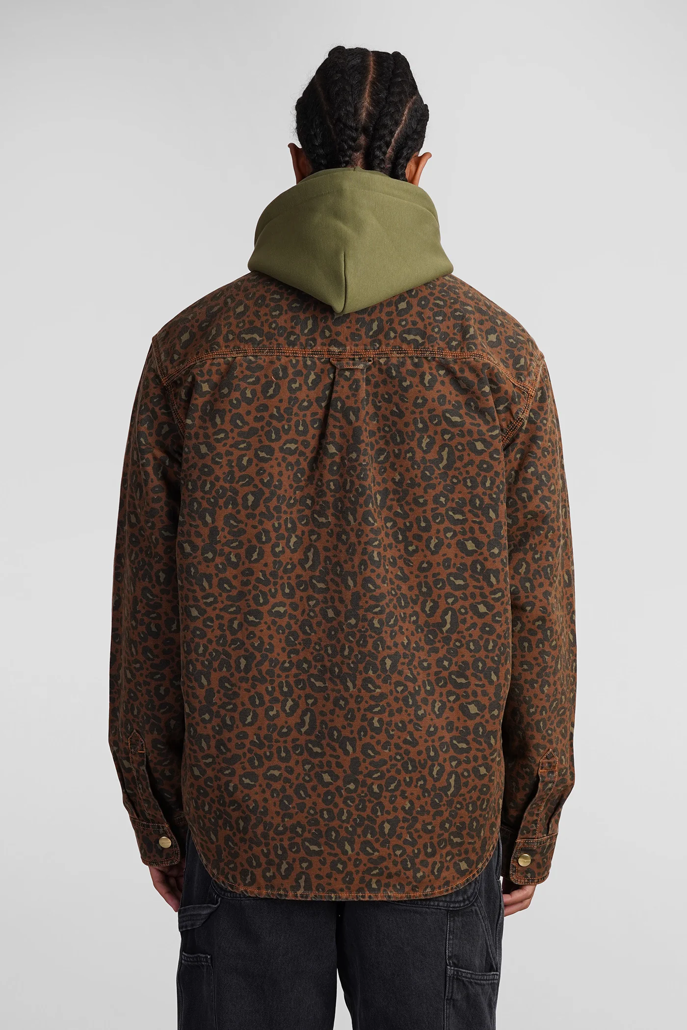 Shirt in brown cotton - Image 3