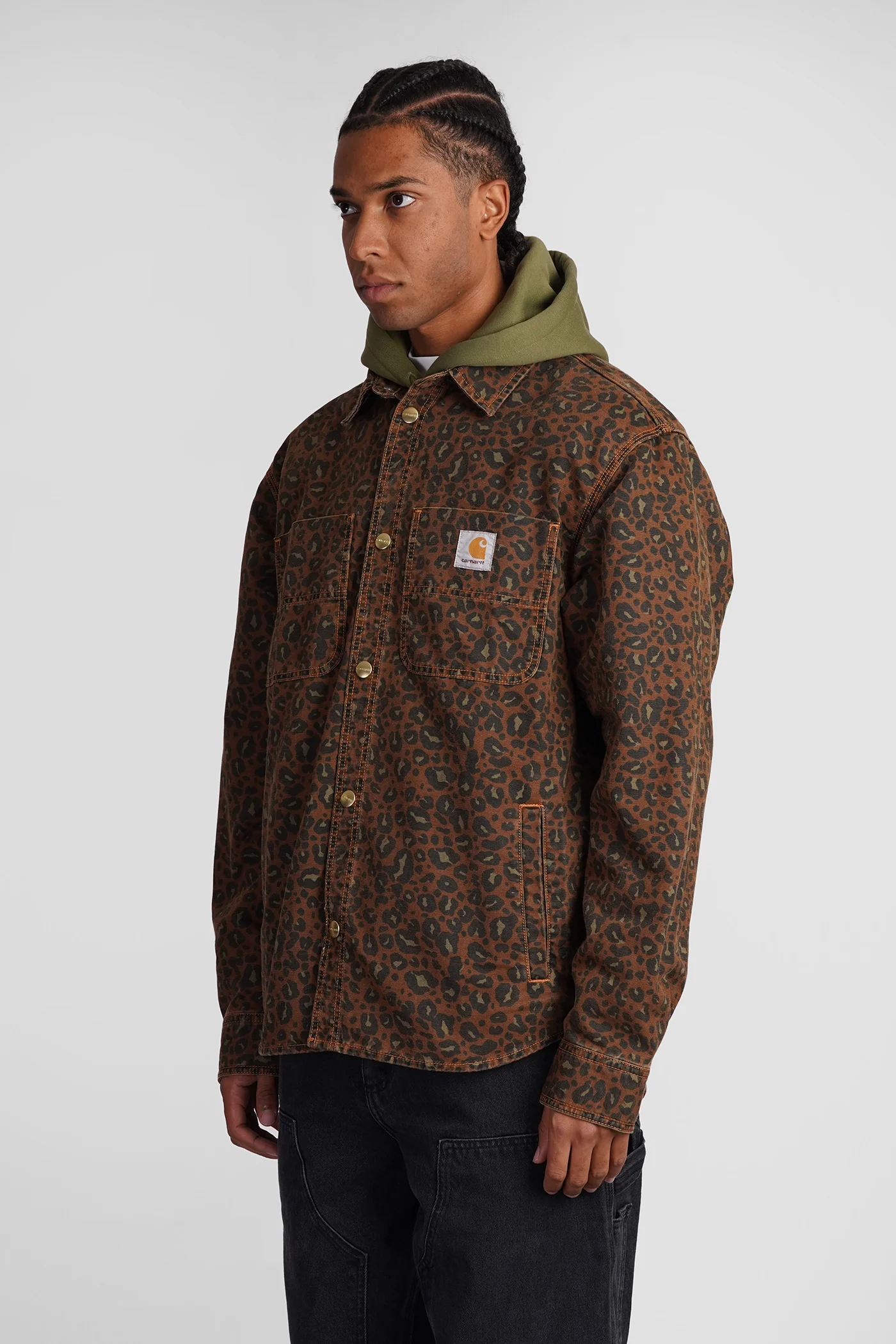 Shirt in brown cotton - Image 4