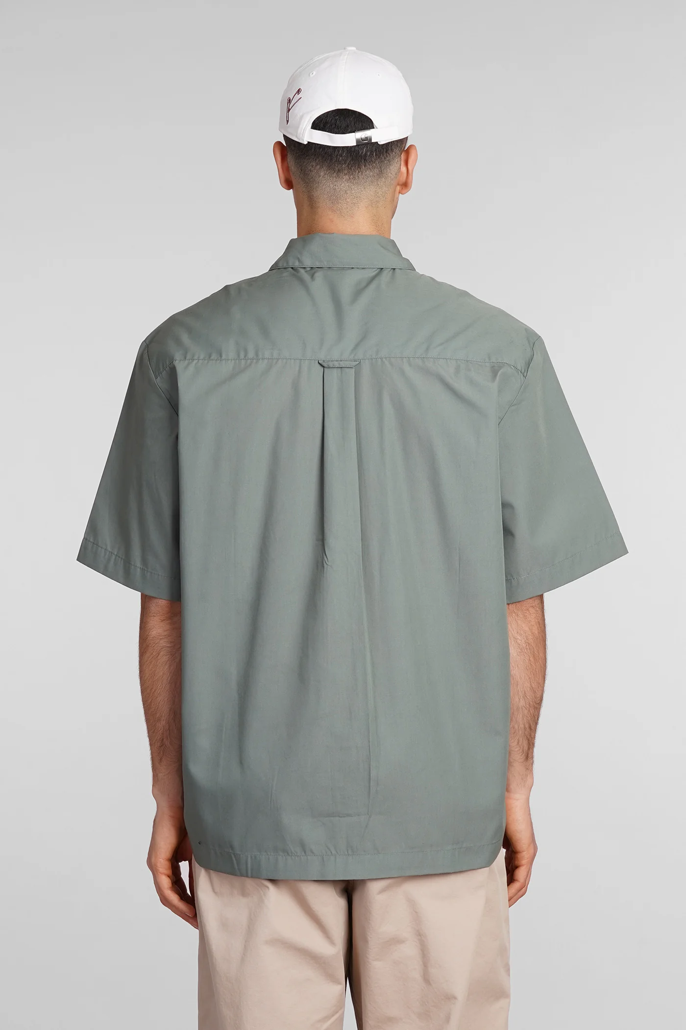 Shirt in green cotton - Image 3