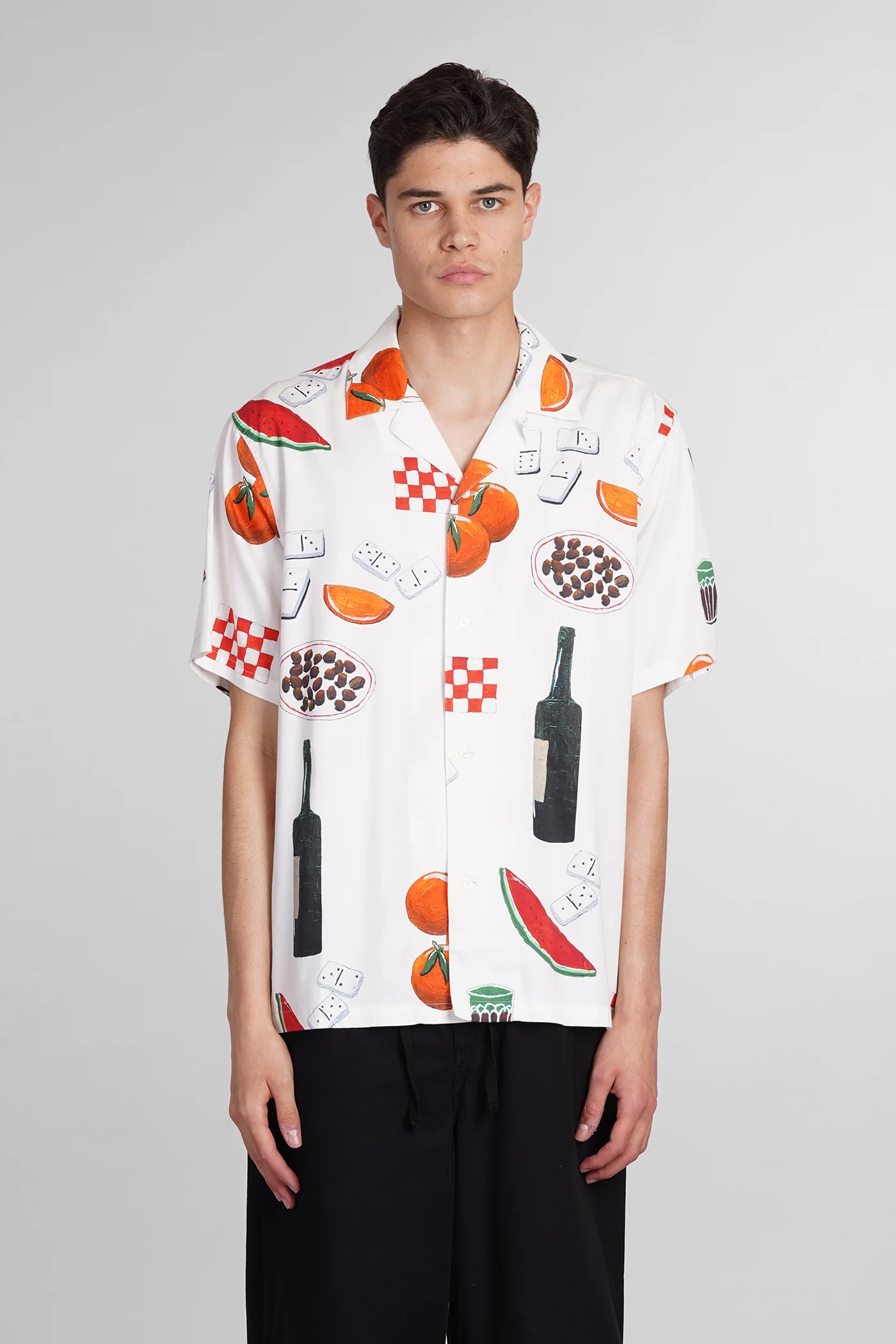 Shirt in white cotton