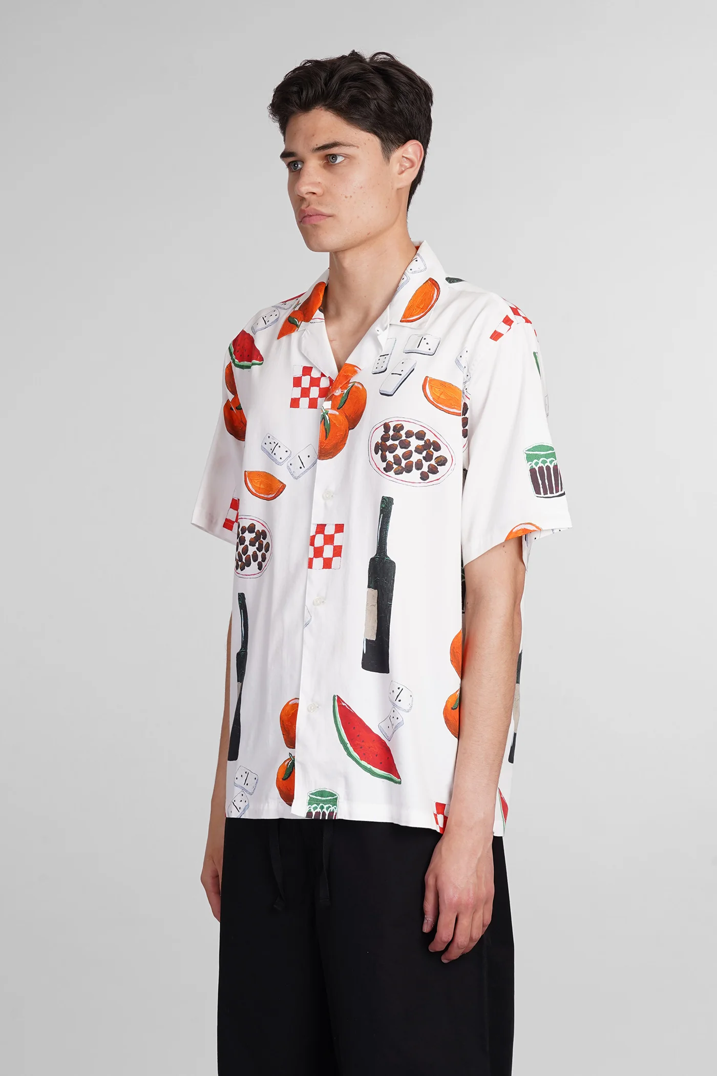 Shirt in white cotton - Image 4