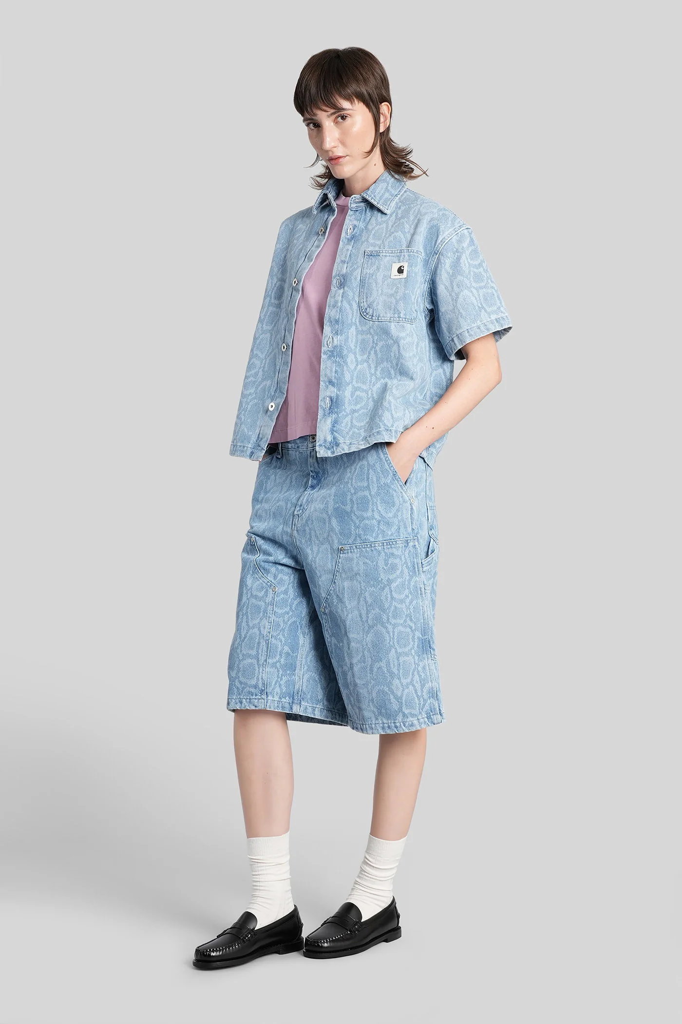Shorts in blue cotton - Image 2