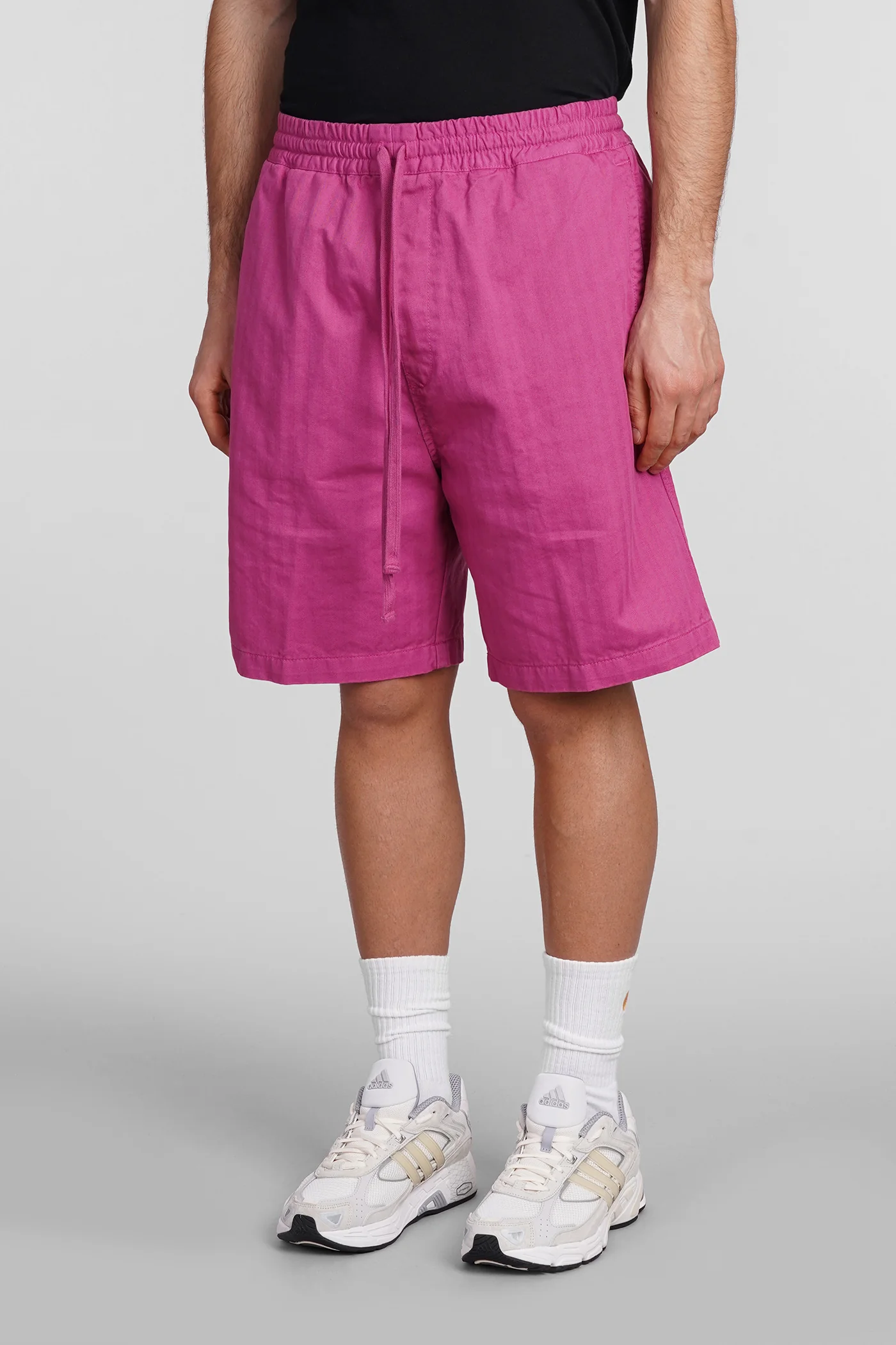 Shorts in fuxia cotton - Image 4