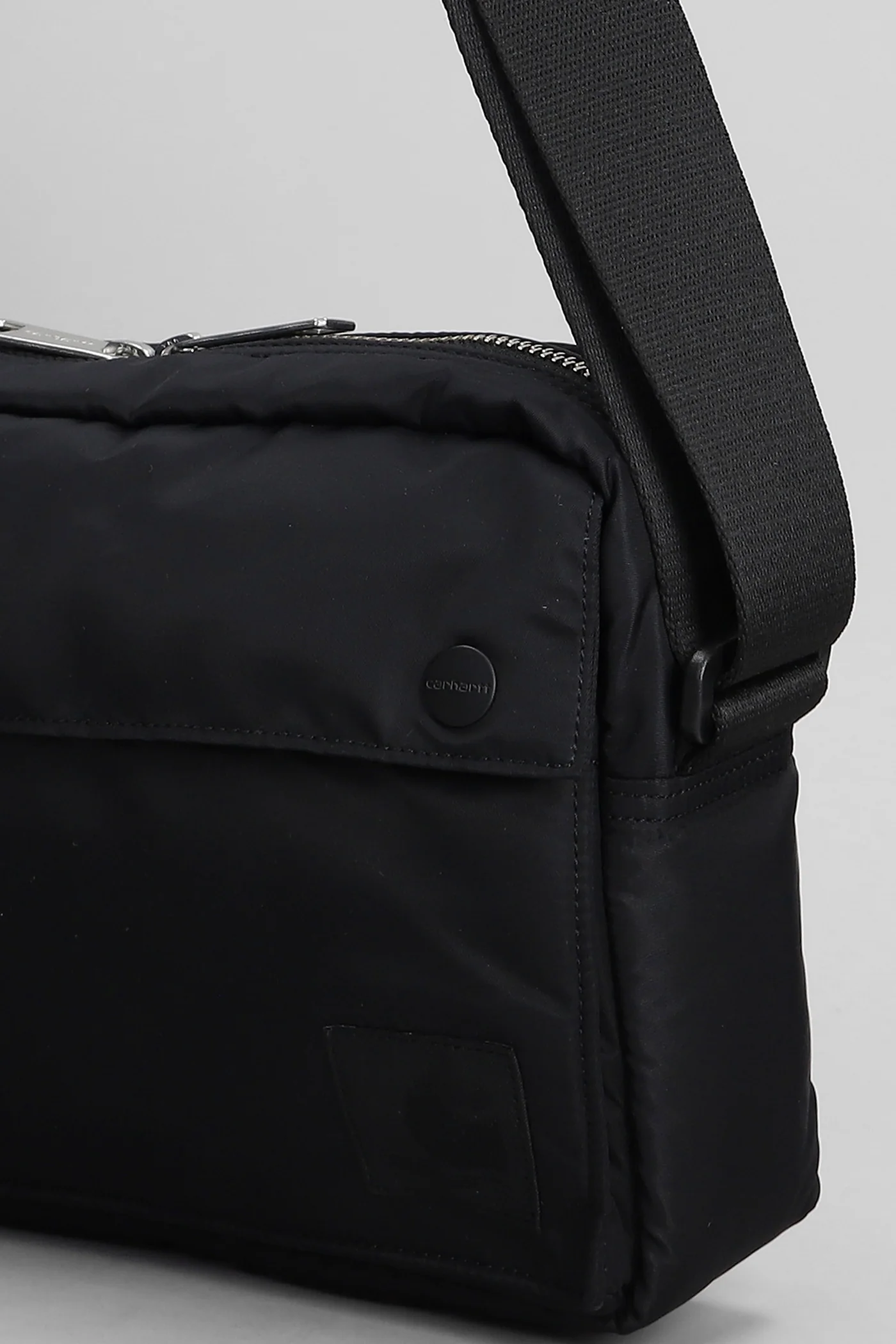 Shoulder bag in black nylon - Image 4