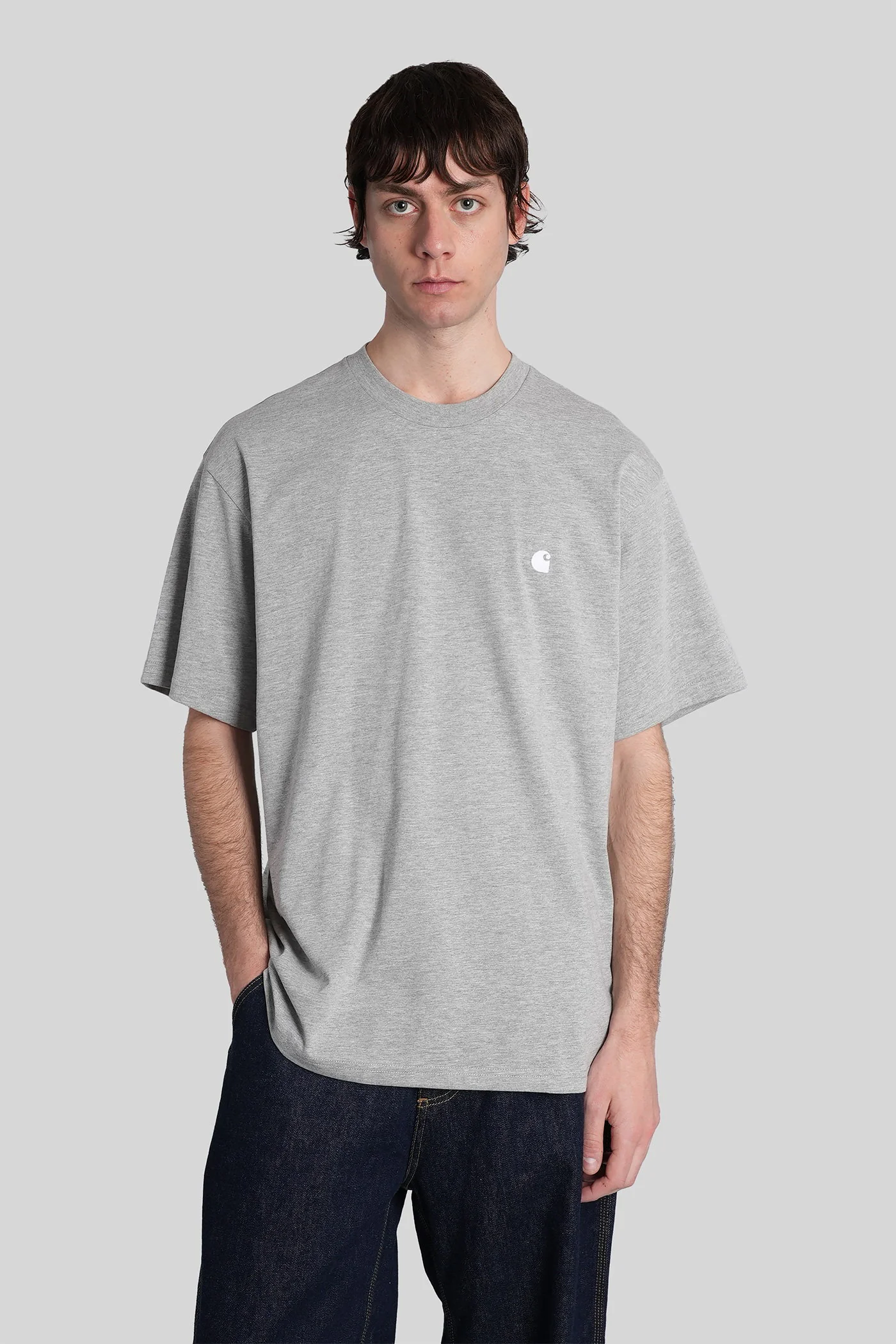 Ss madison t-shirt T-Shirt in grey cotton