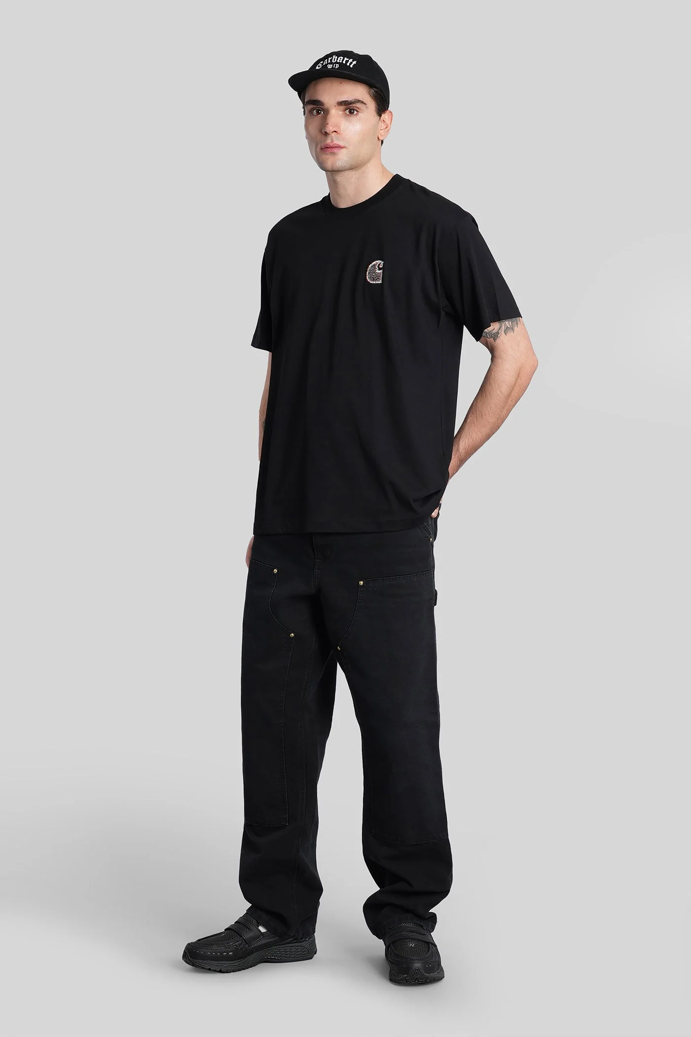 Ss mind your head T-Shirt in black cotton - Image 2