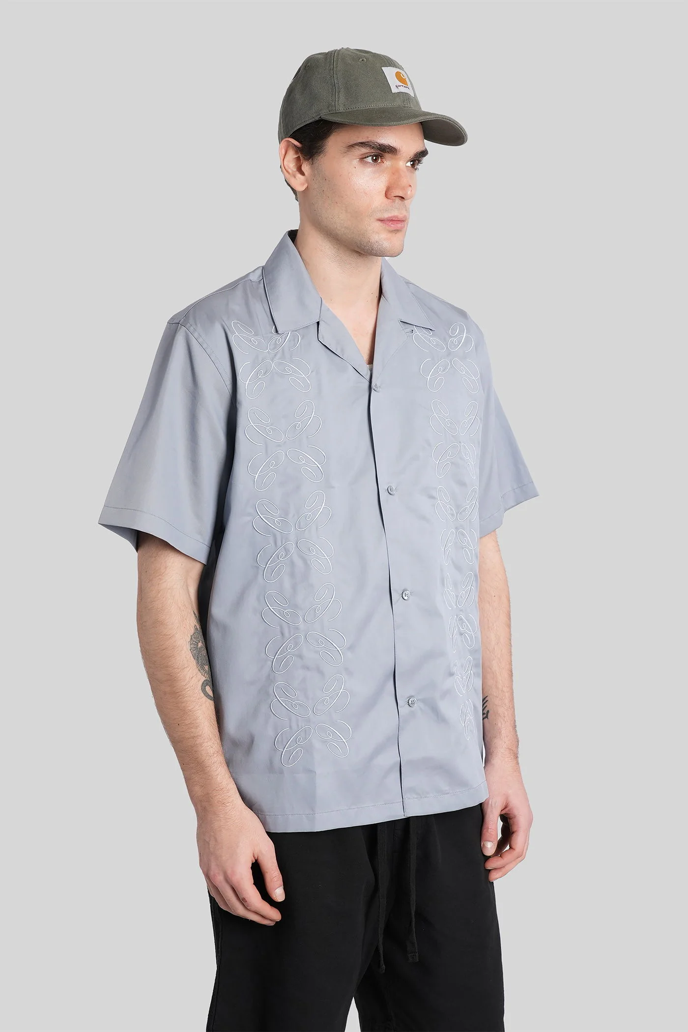 Ss signet shirt Shirt in cyan cotton - Image 4