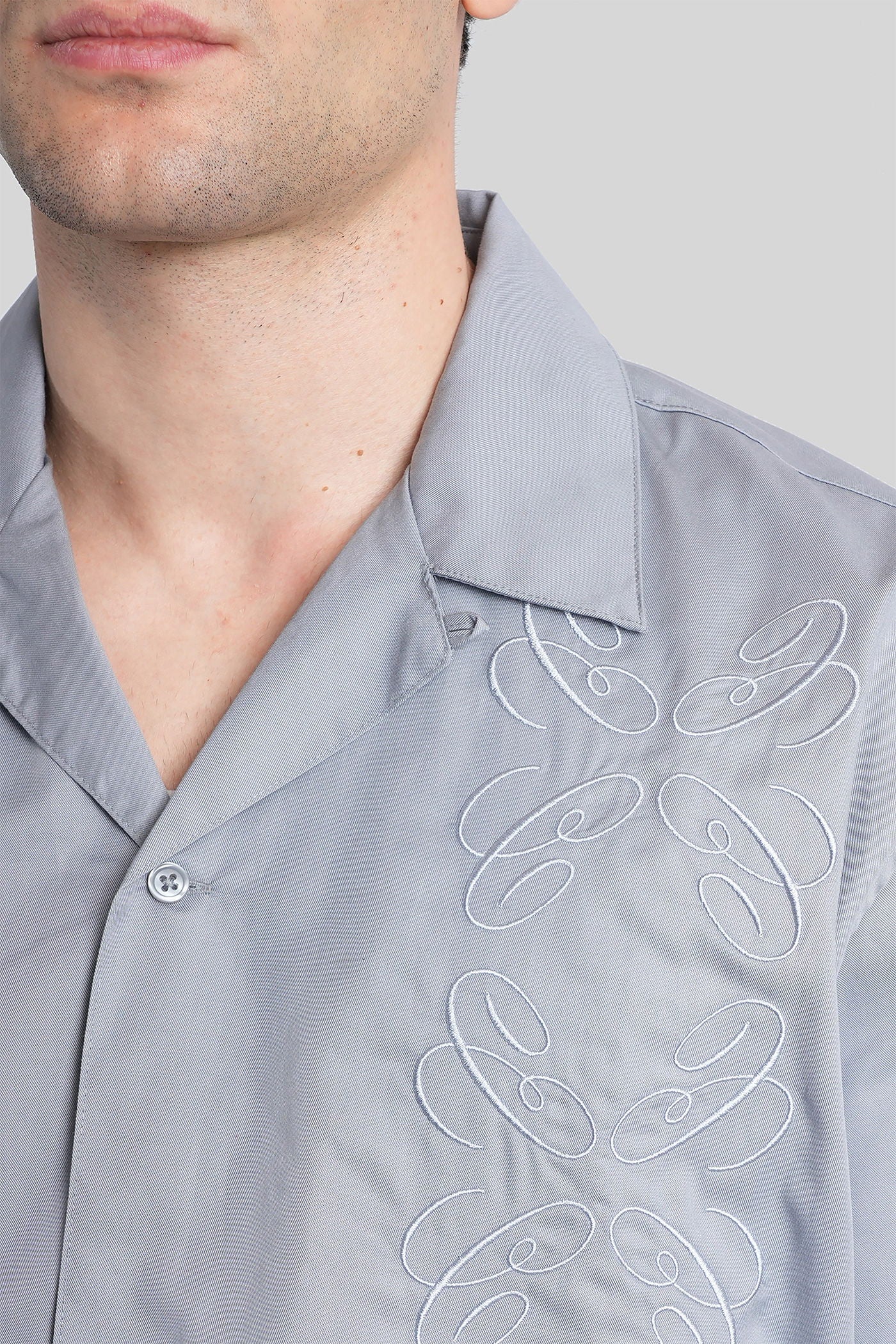 Ss signet shirt Shirt in cyan cotton - Image 5
