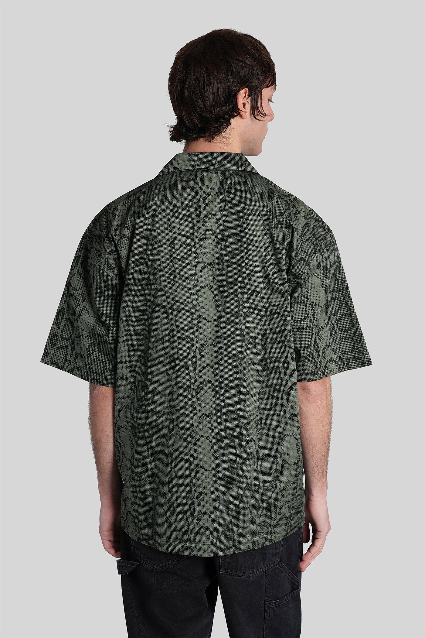 Ss snake camo shirt Shirt in green cotton - Image 3