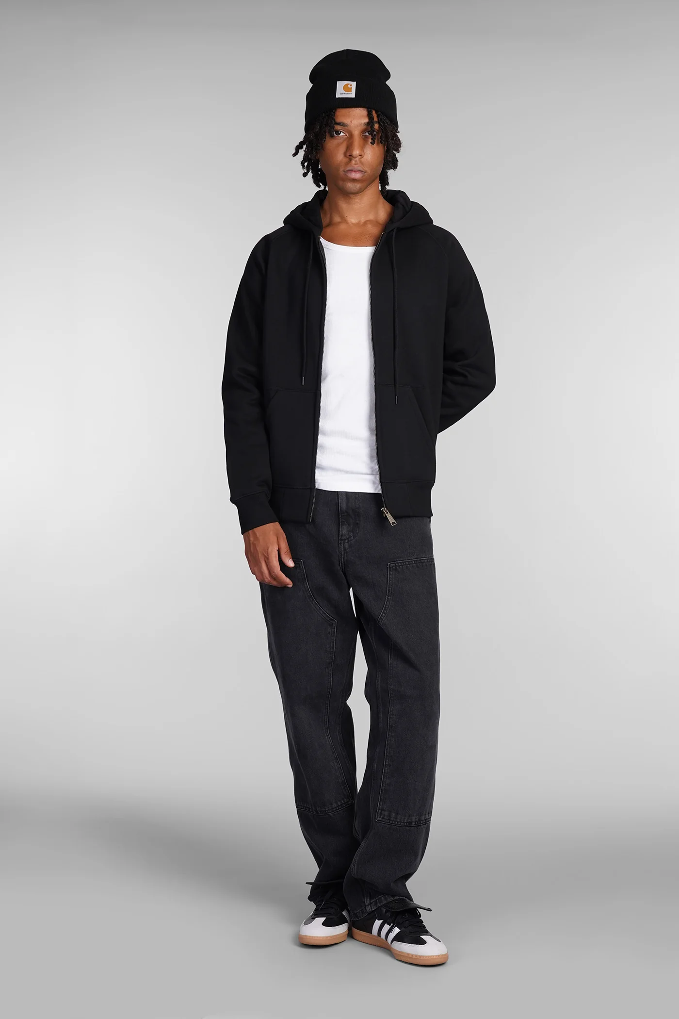 Sweatshirt in black cotton - Image 2