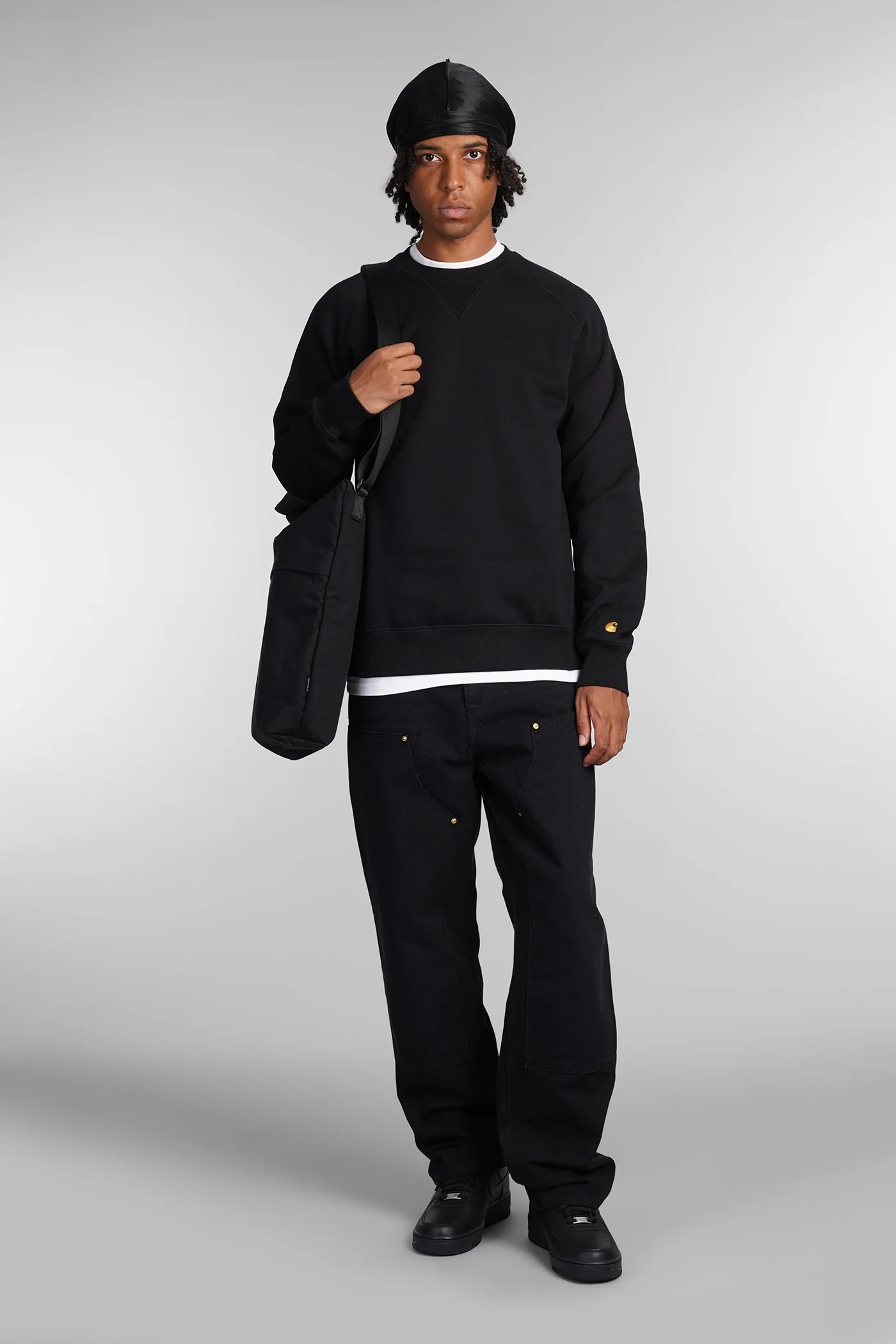 Sweatshirt in black cotton - Image 2