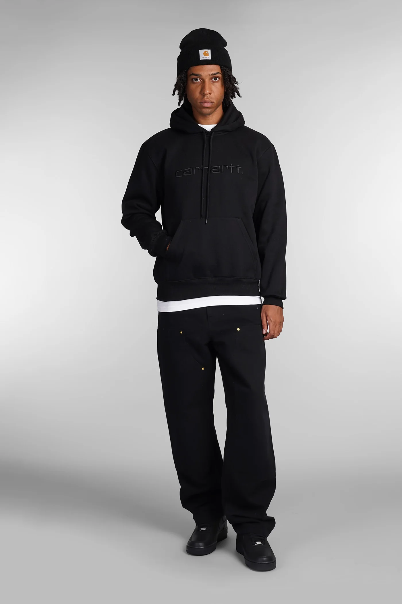 Sweatshirt in black cotton - Image 2