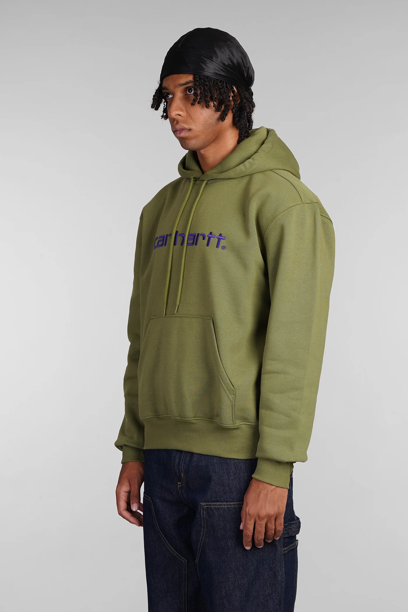 Sweatshirt in green cotton - Image 4
