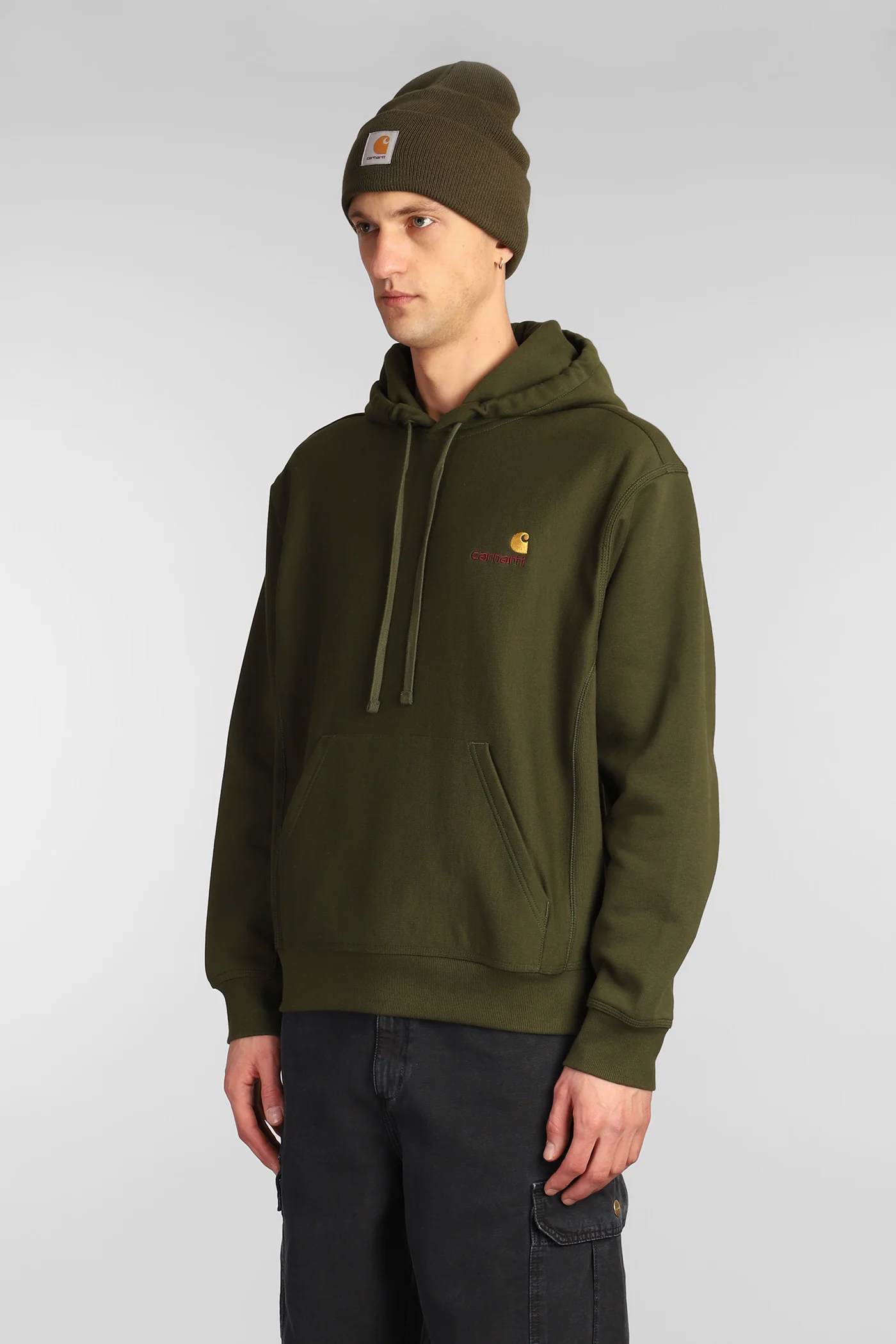 Sweatshirt in green cotton - Image 4