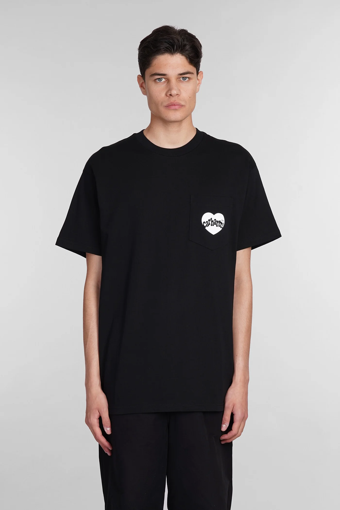 T-Shirt in black cotton