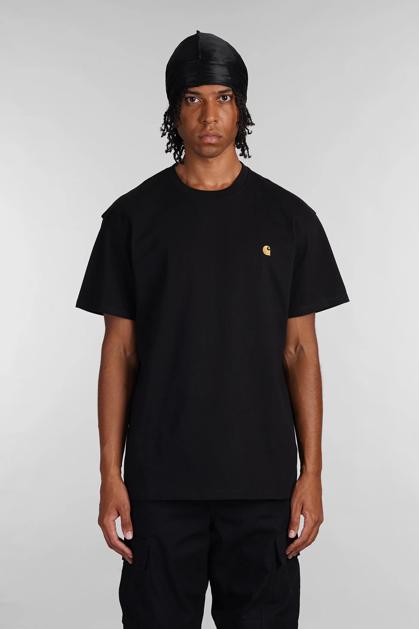 T-Shirt in black cotton