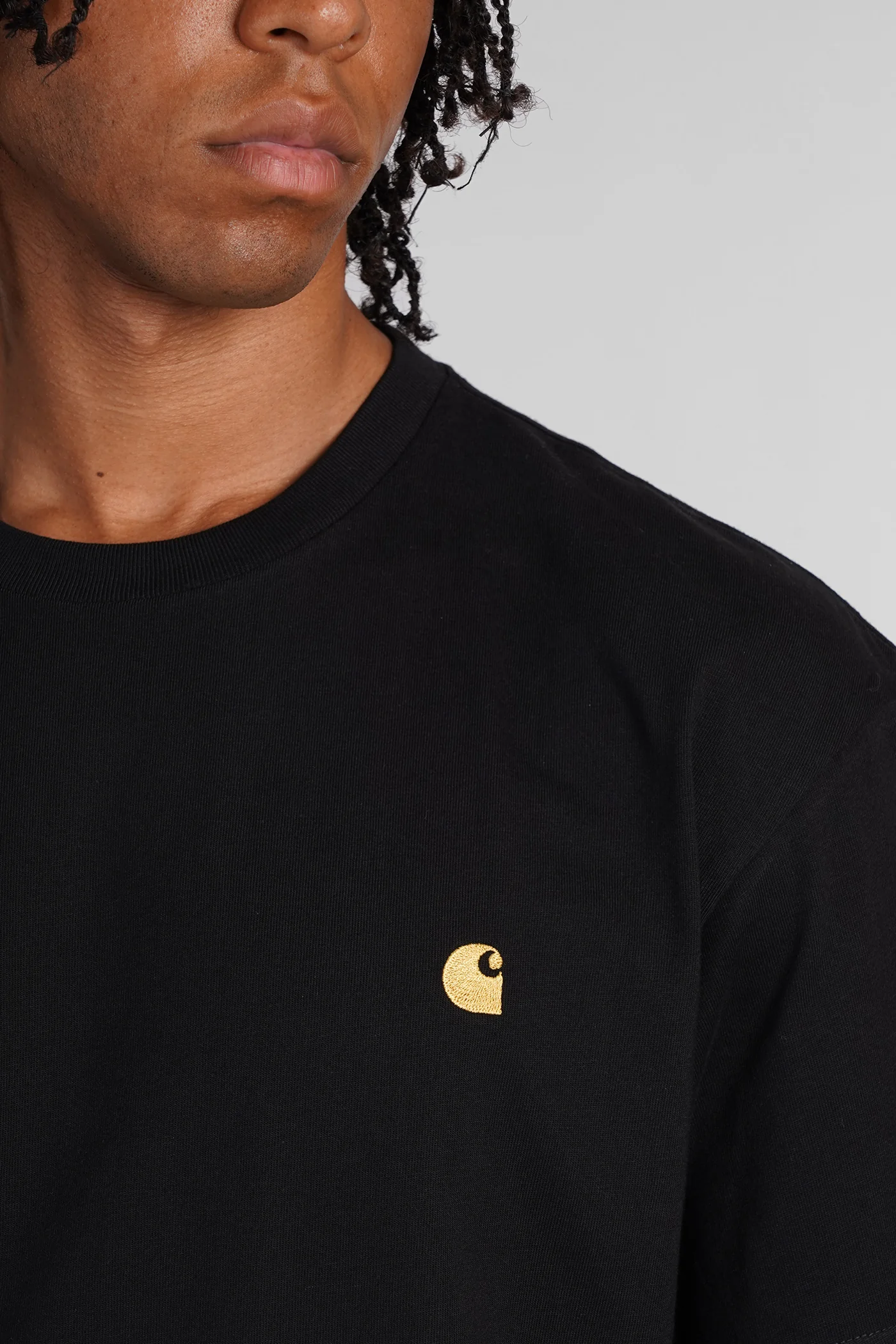 T-Shirt in black cotton - Image 5