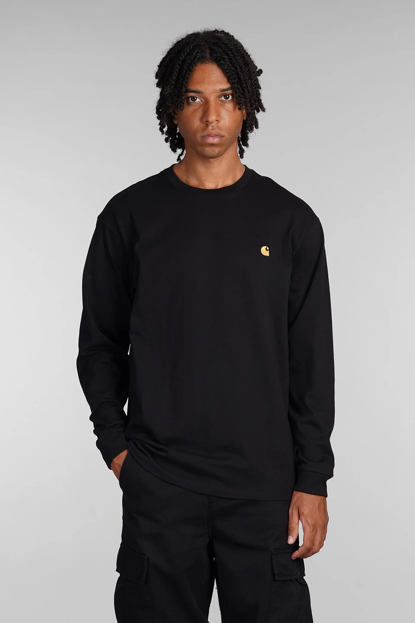 T-Shirt in black cotton