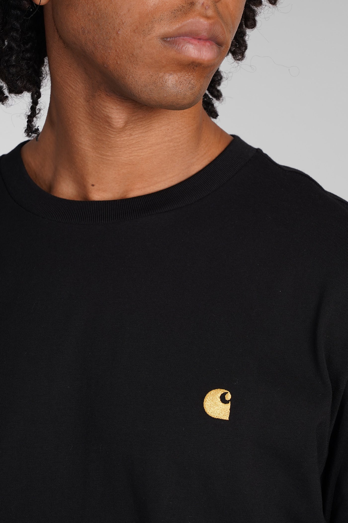T-Shirt in black cotton - Image 5