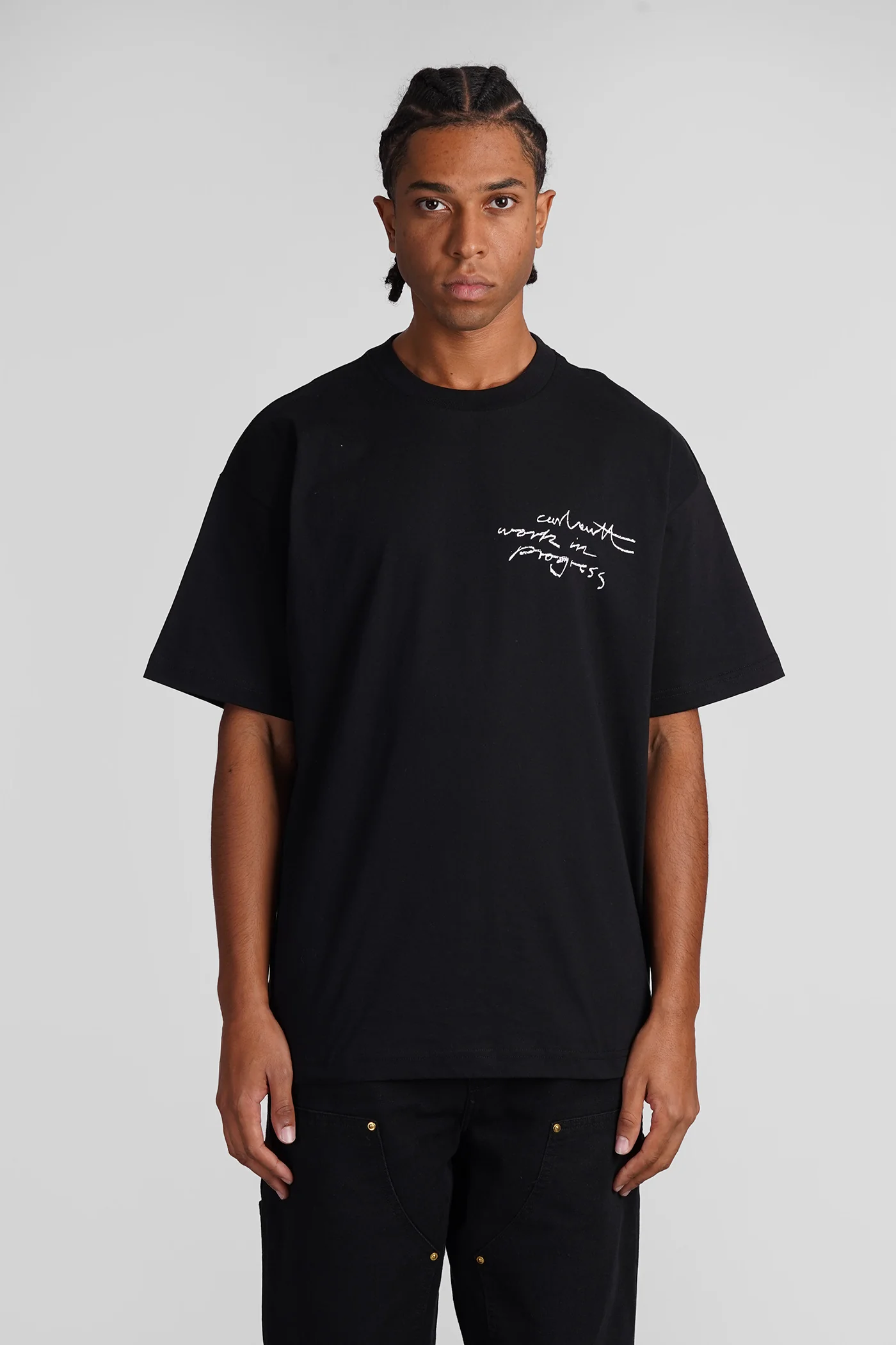 T-Shirt in black cotton
