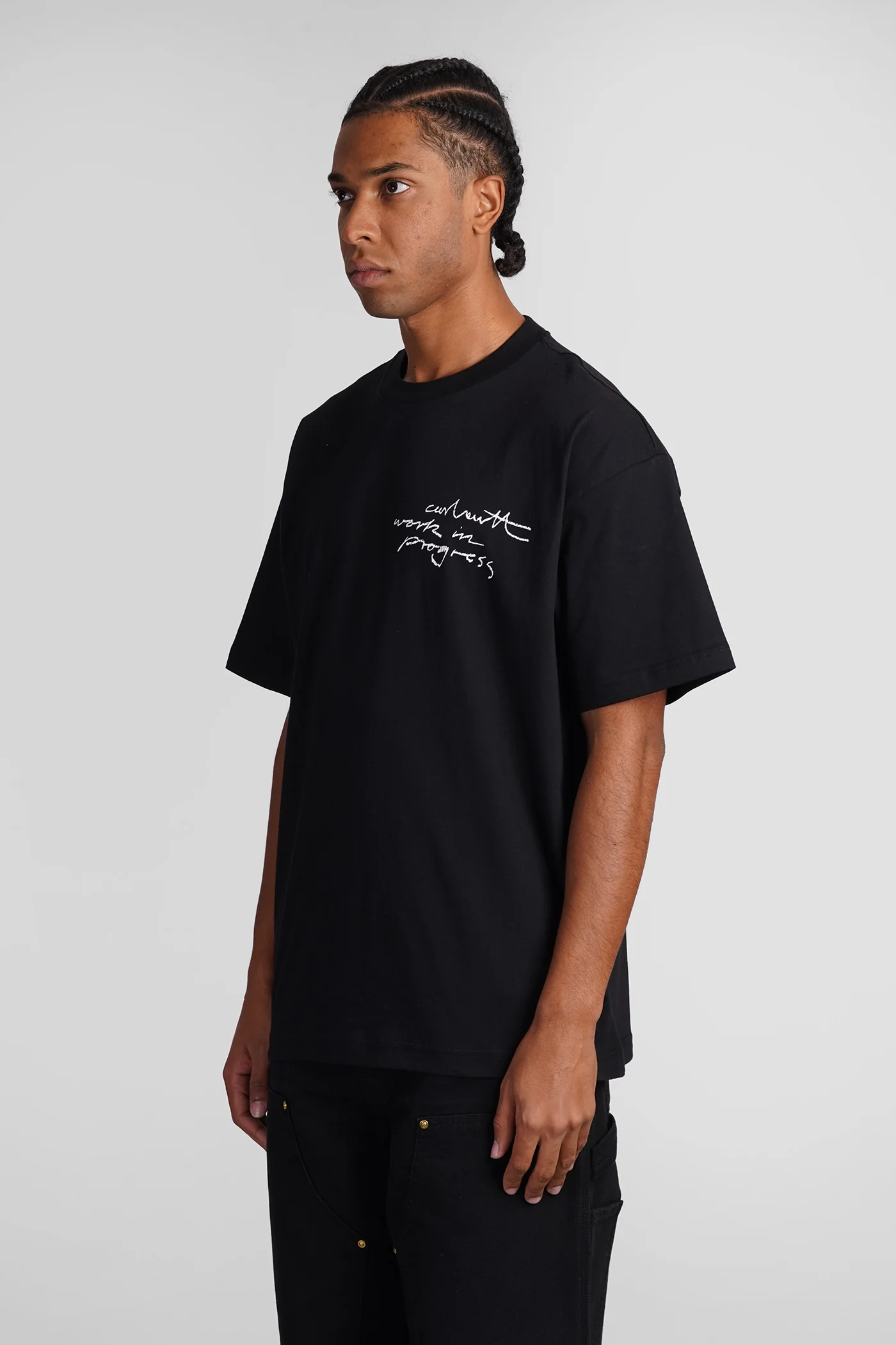 T-Shirt in black cotton - Image 4