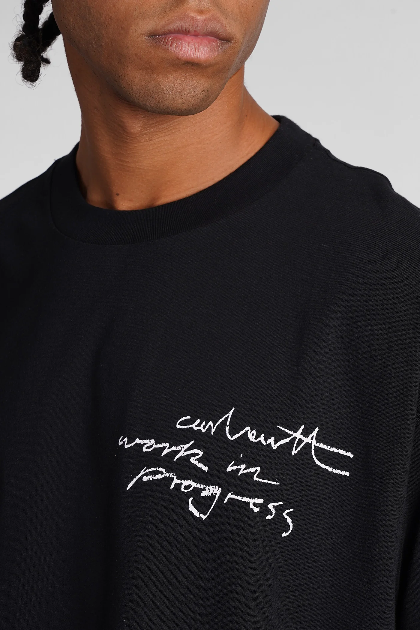 T-Shirt in black cotton - Image 5