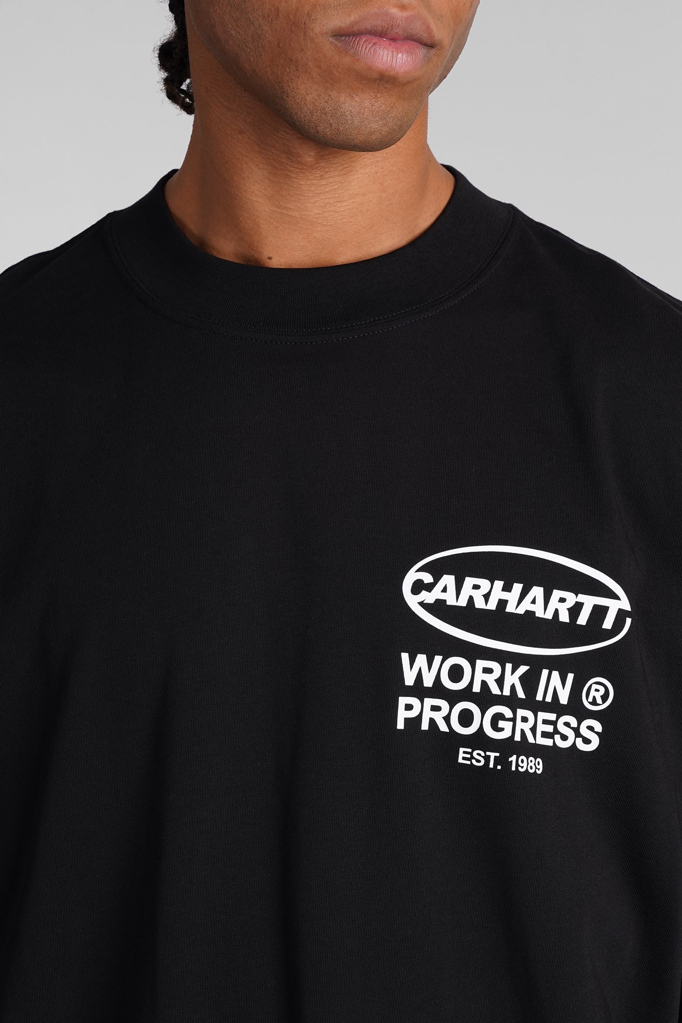 T-Shirt in black cotton - Image 5