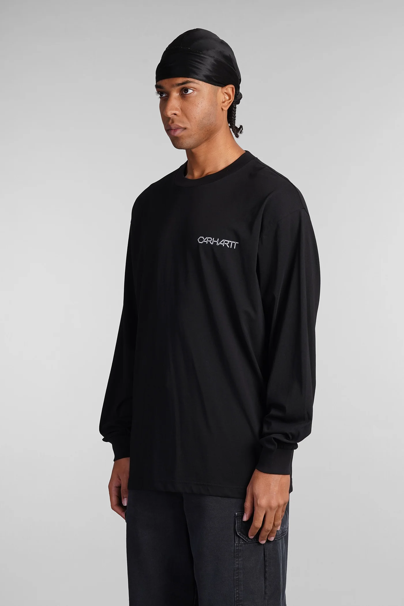 T-Shirt in black cotton - Image 4
