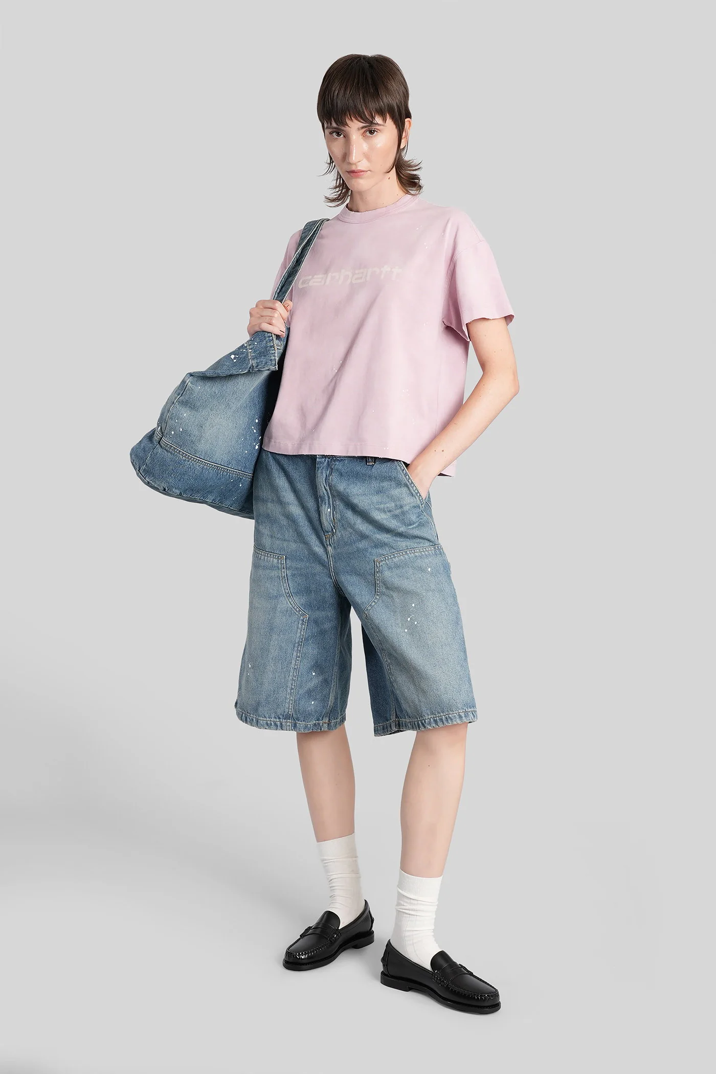 T-Shirt in rose-pink cotton - Image 2