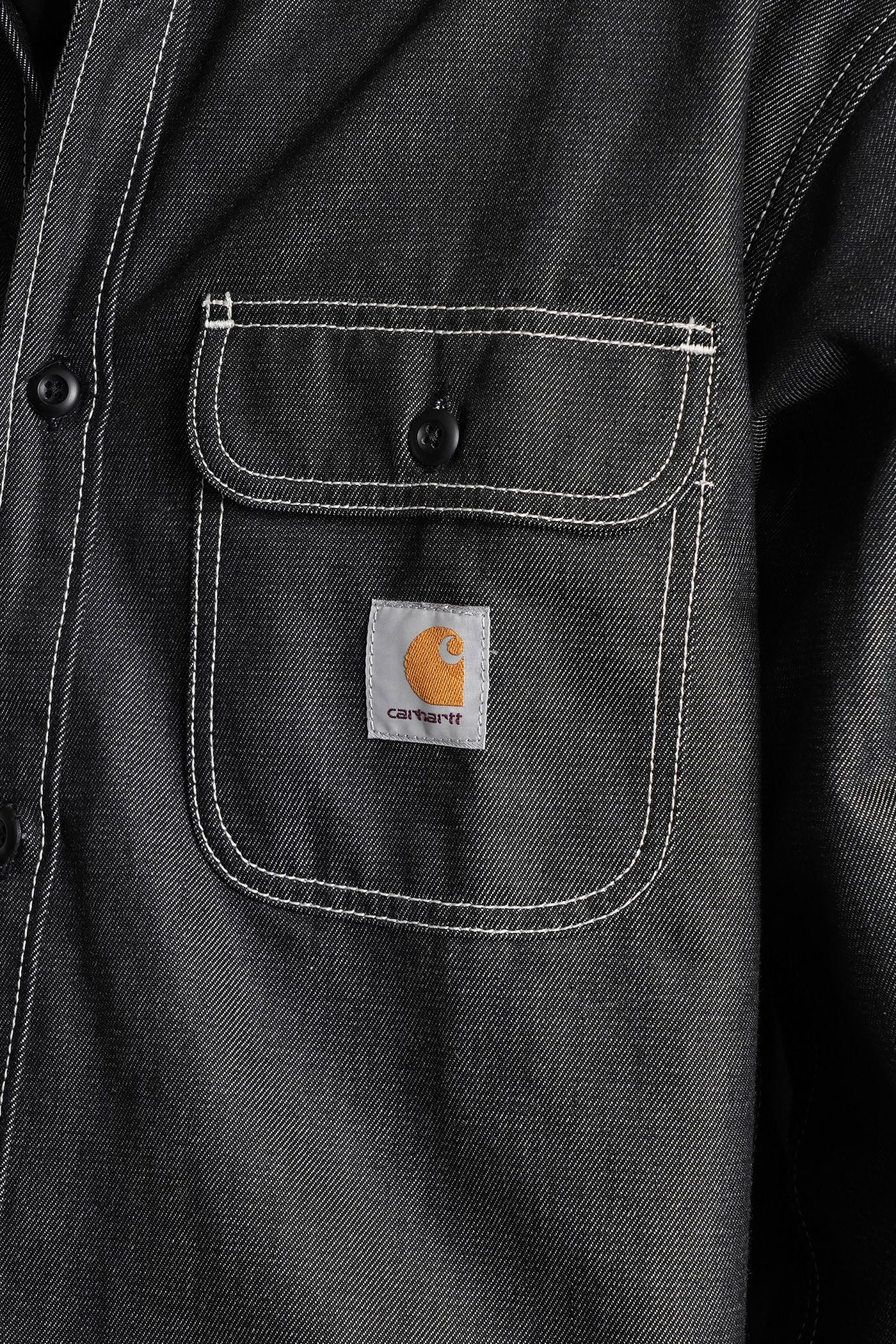 Tigan shirt jacket Shirt in black denim - Image 5