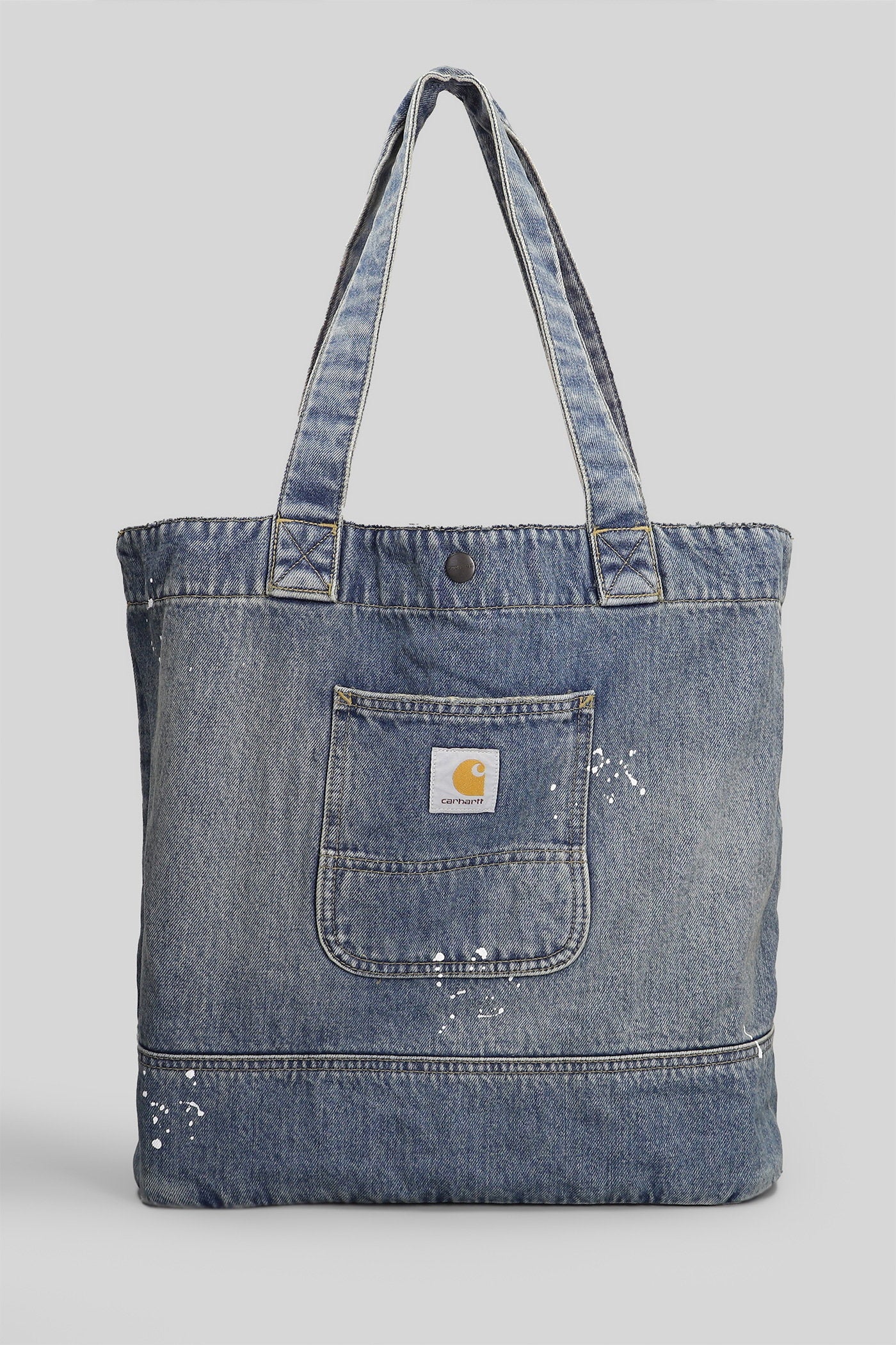 Tote in blue cotton