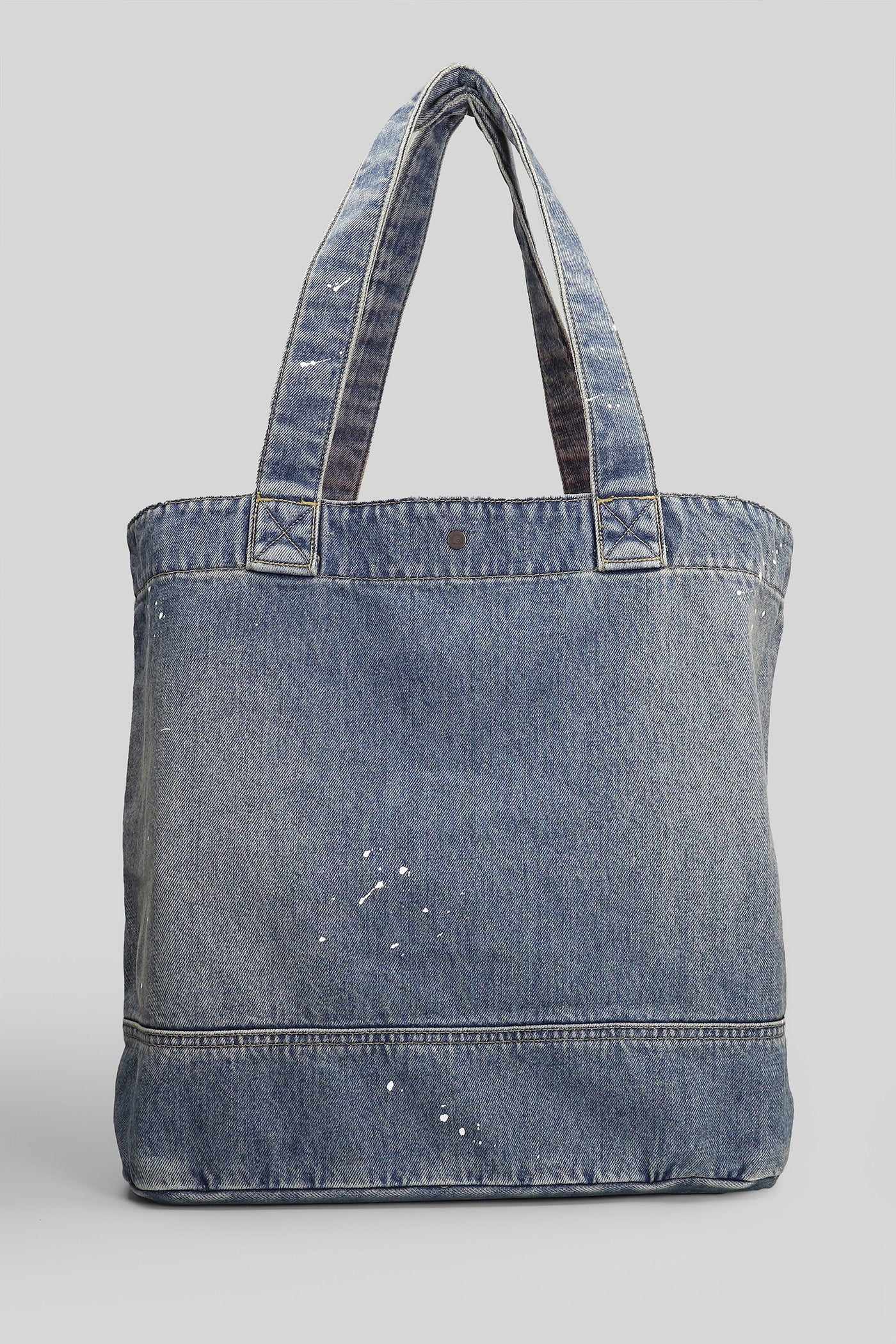 Tote in blue cotton - Image 3