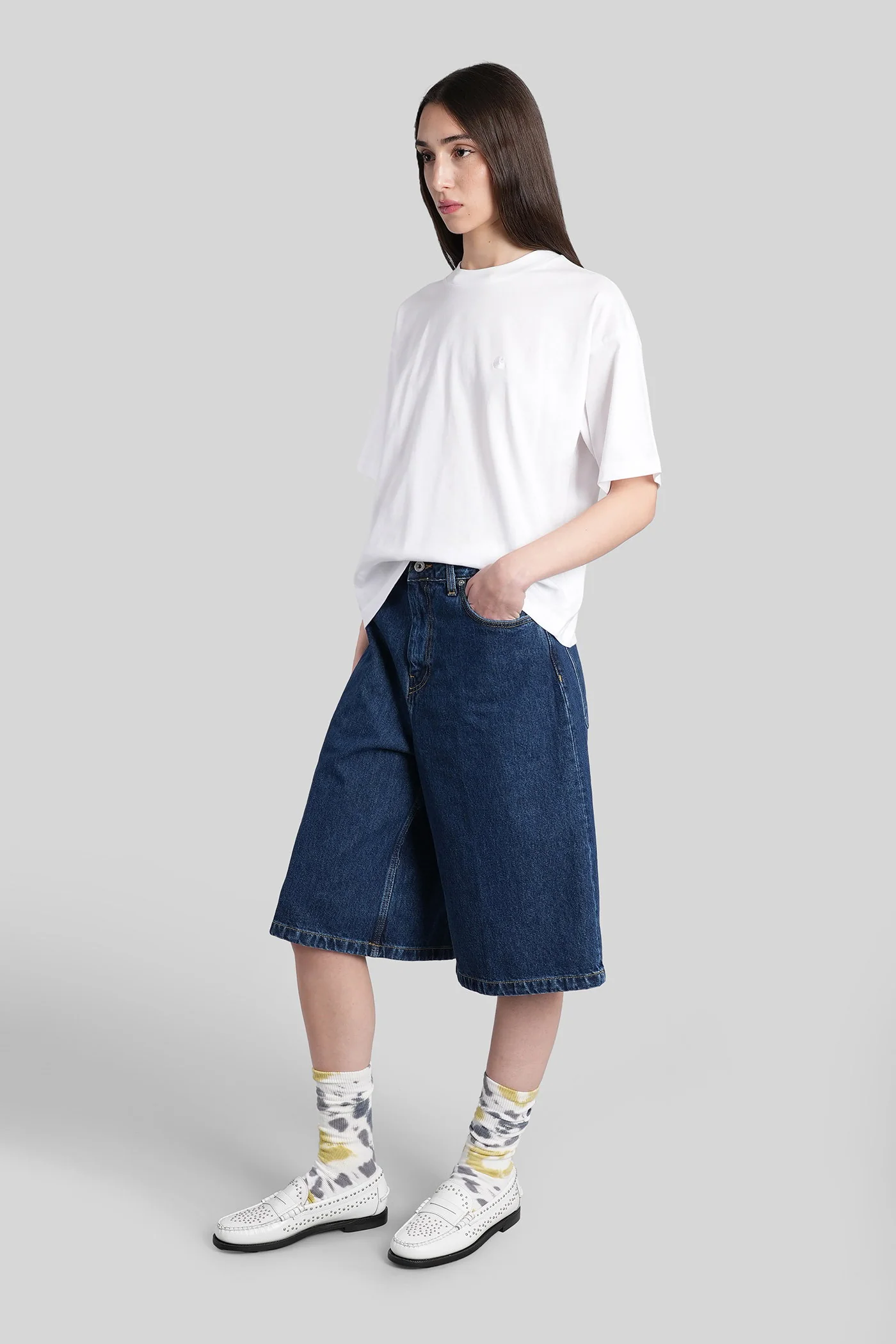 W belmont short Shorts in blue cotton - Image 2