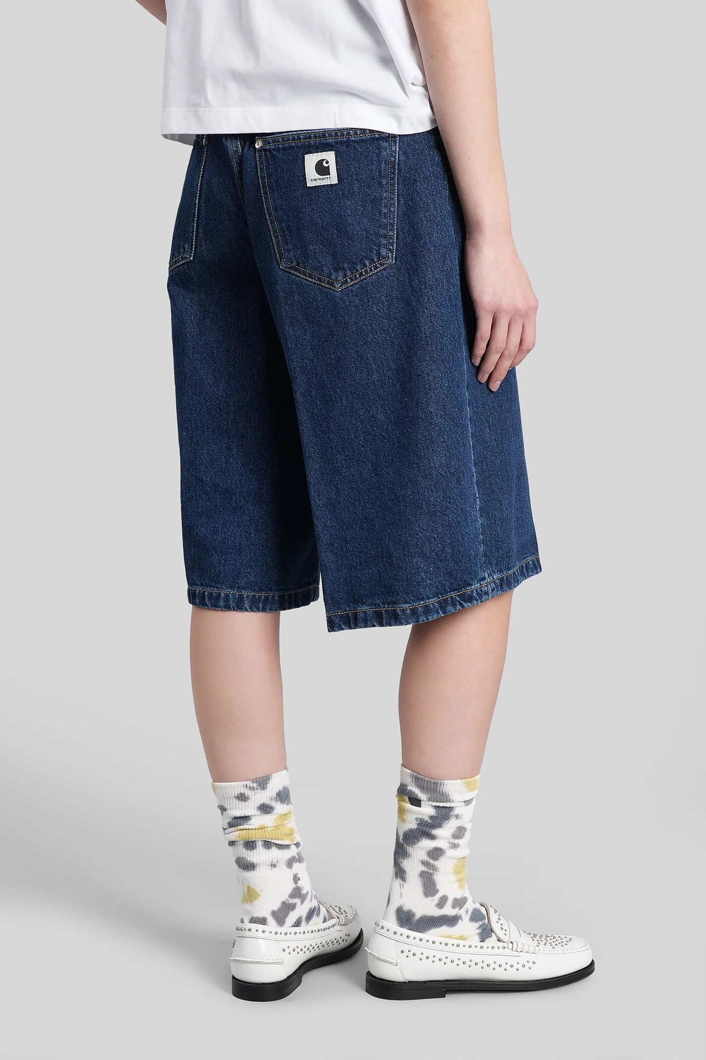W belmont short Shorts in blue cotton - Image 3