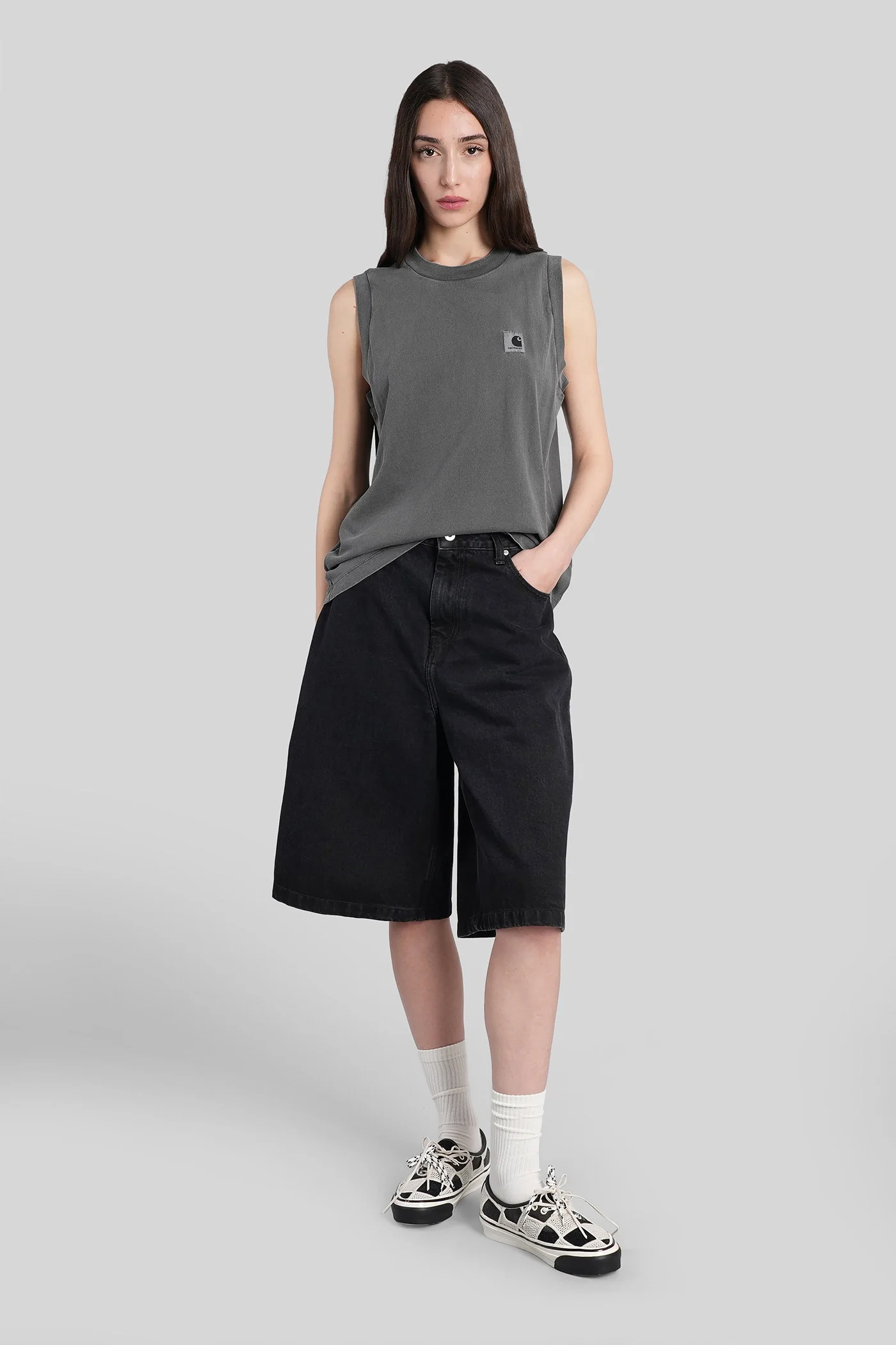 W nelson a shirt T-Shirt in grey cotton - Image 2