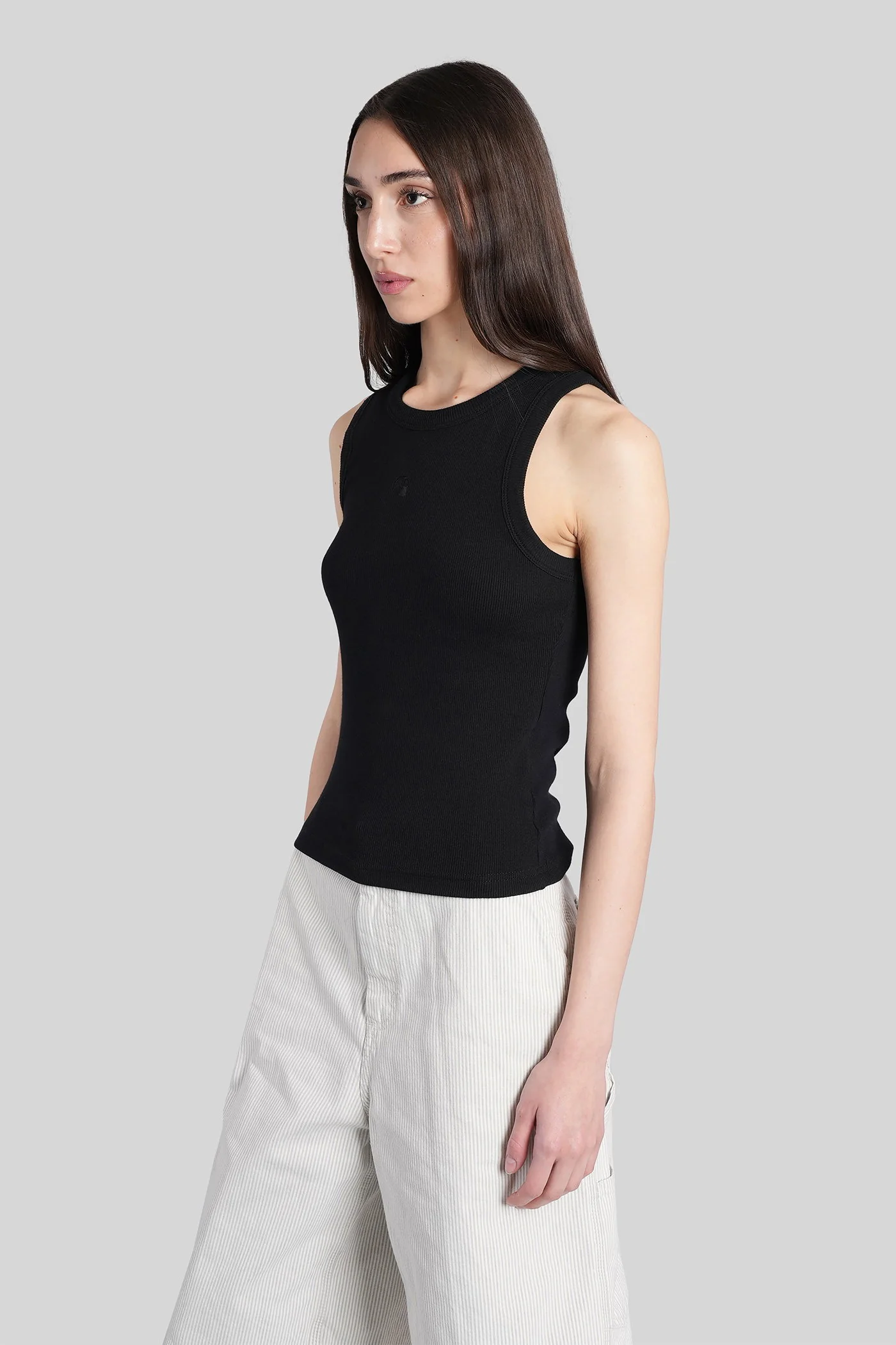 W philips a shirt tank Top in black cotton - Image 4