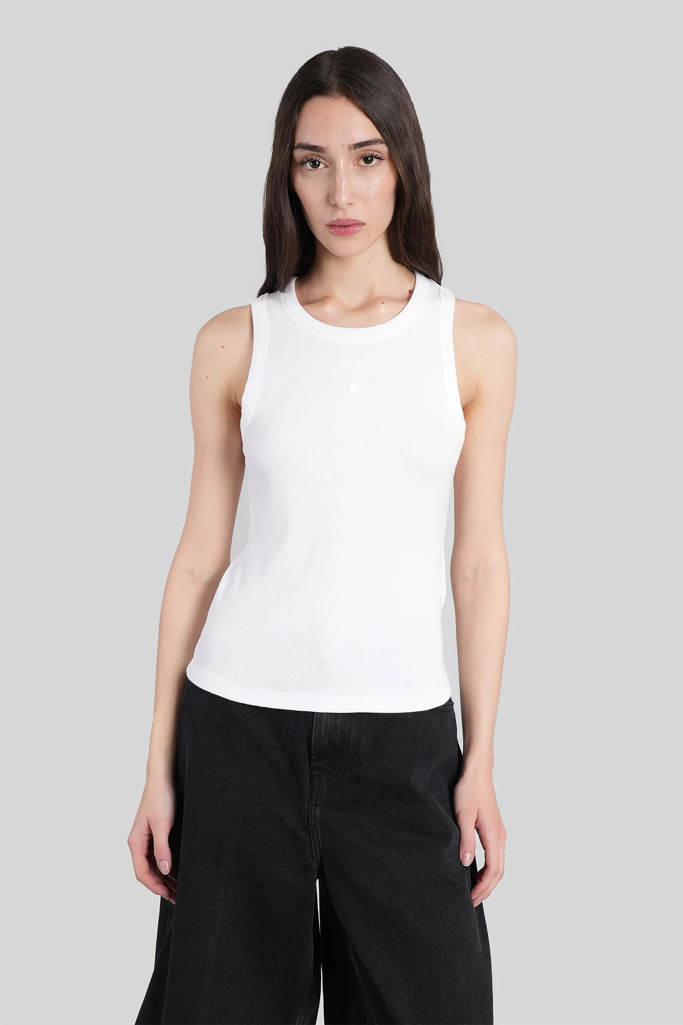 W philips a shirt tank Top in white cotton