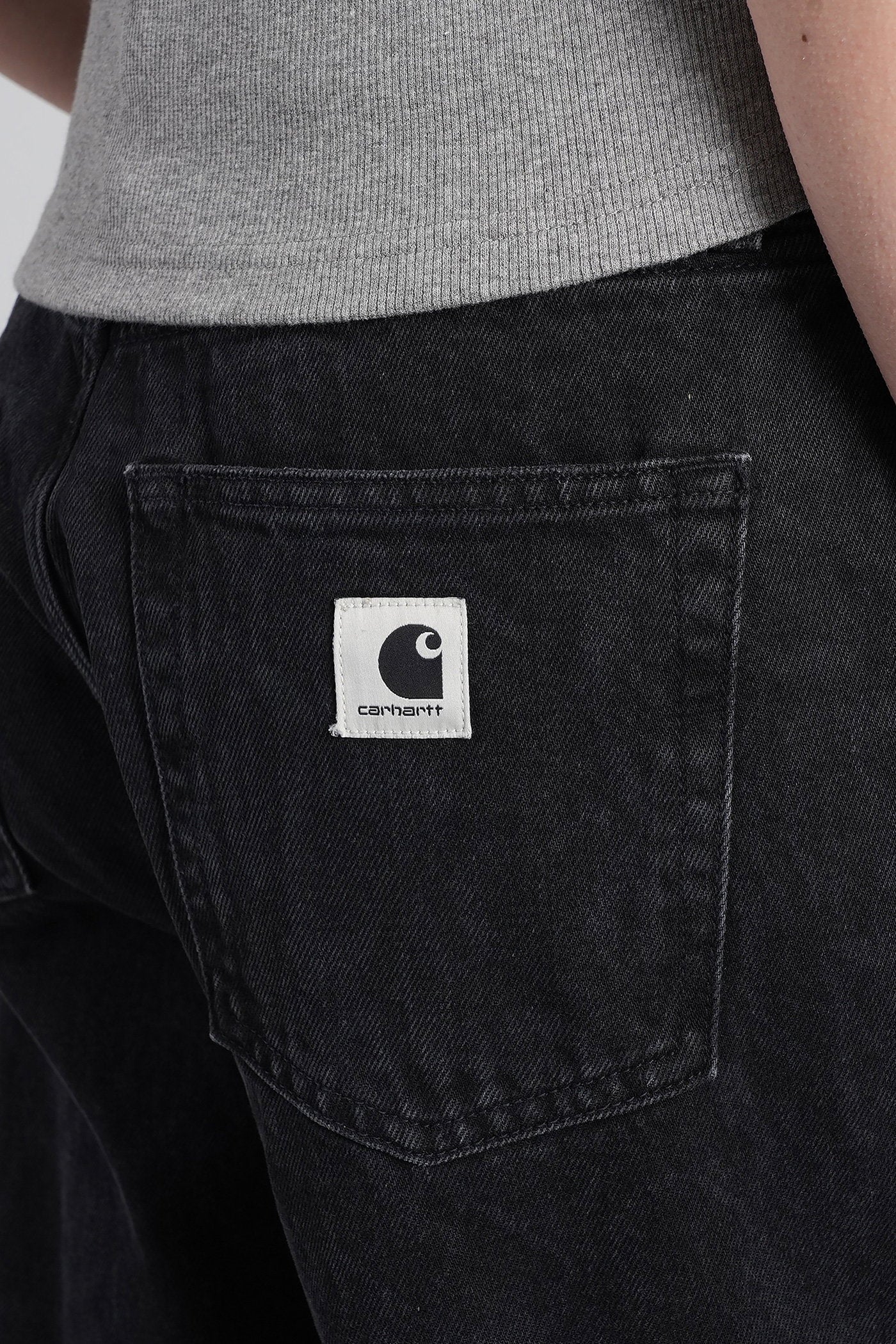 W snake arin pant Jeans in black cotton - Image 5